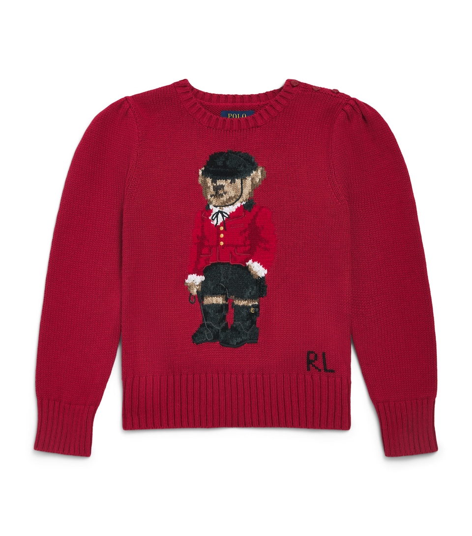 Ralph Lauren Kids Polo Bear Sweater (2-7 Years) Eaton Red
