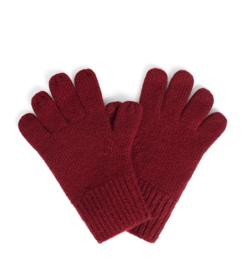 Bonpoint Cashmere Gloves Bordeaux