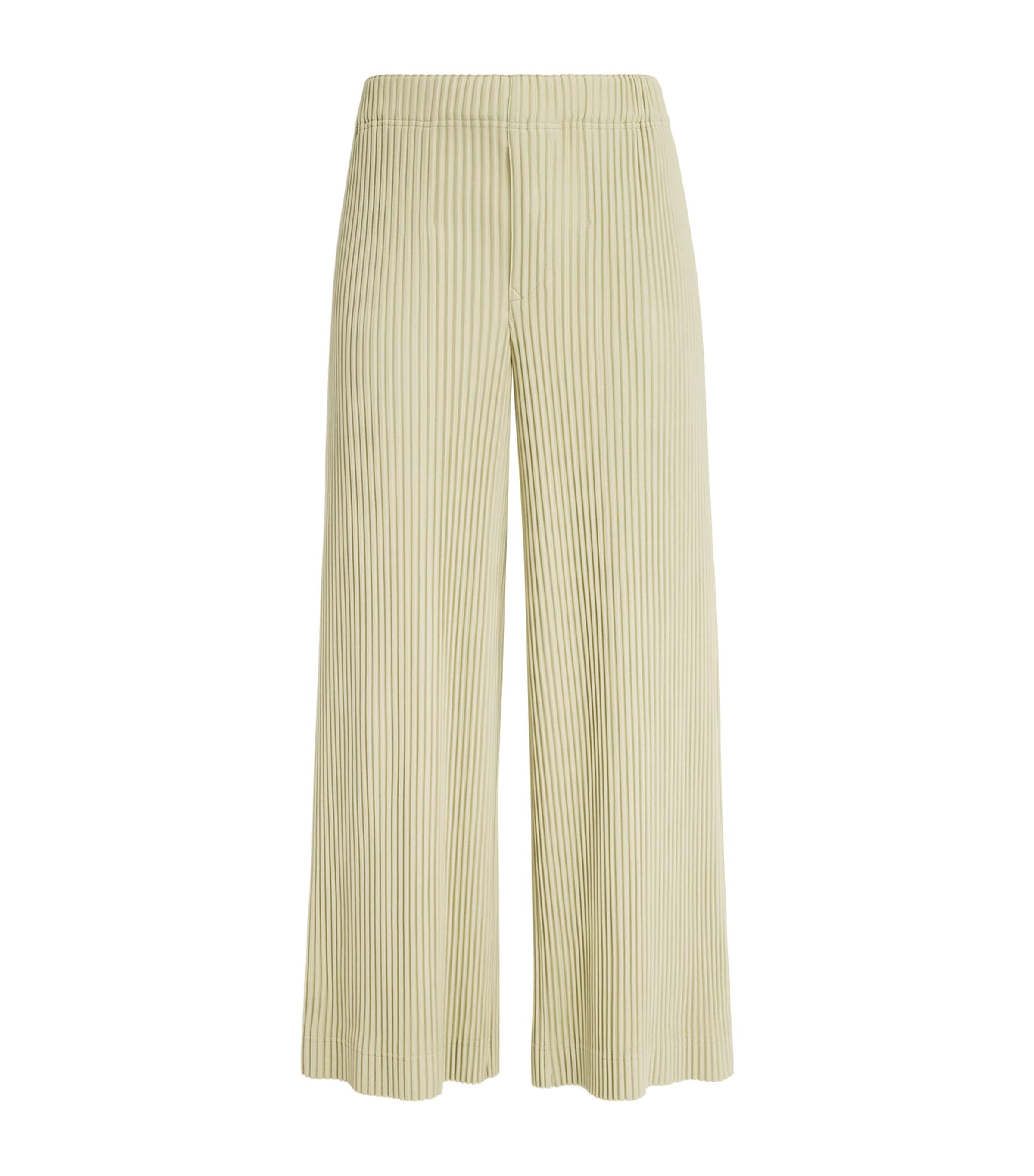 Pleated Wide-Leg Trousers
