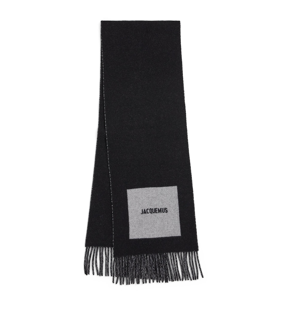 Virgin Wool Logo Scarf