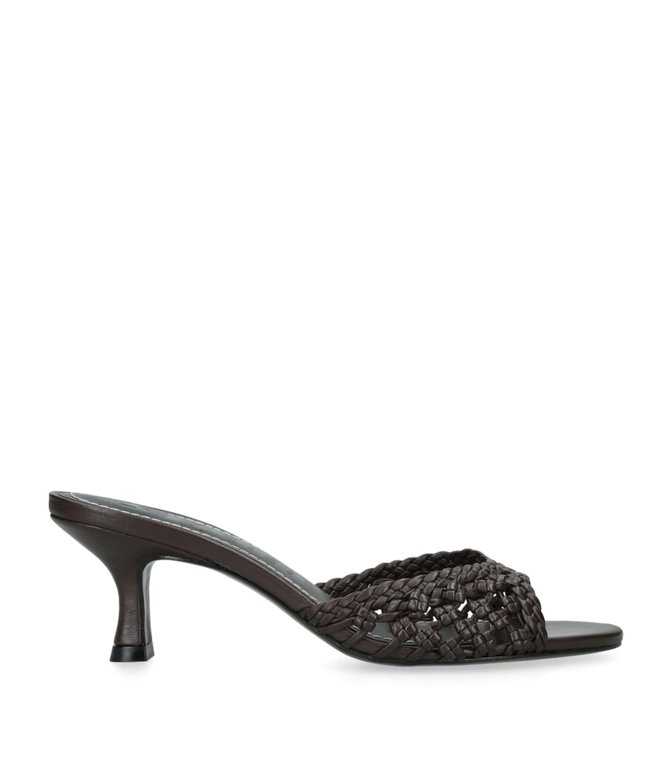 Leather Woven Birgitte Mules 60