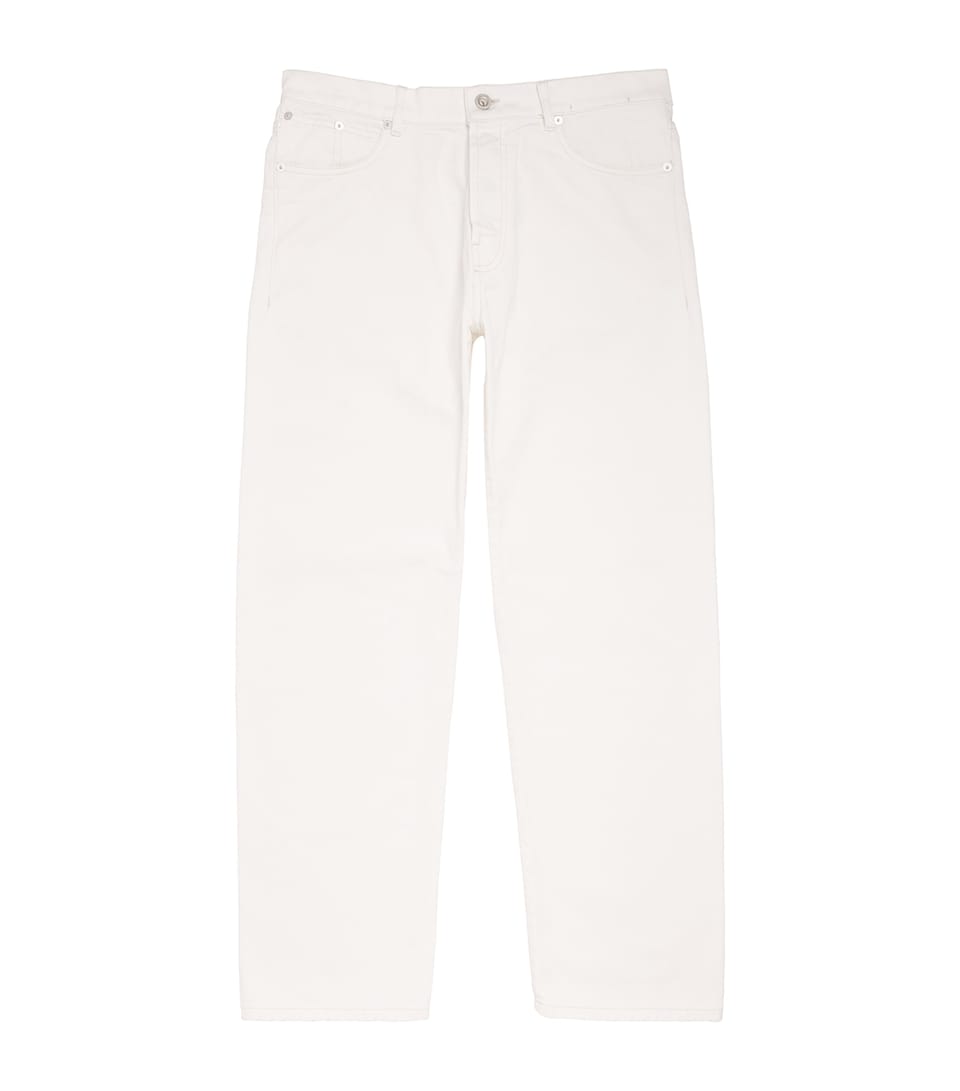 Mid-Rise Straight Jeans