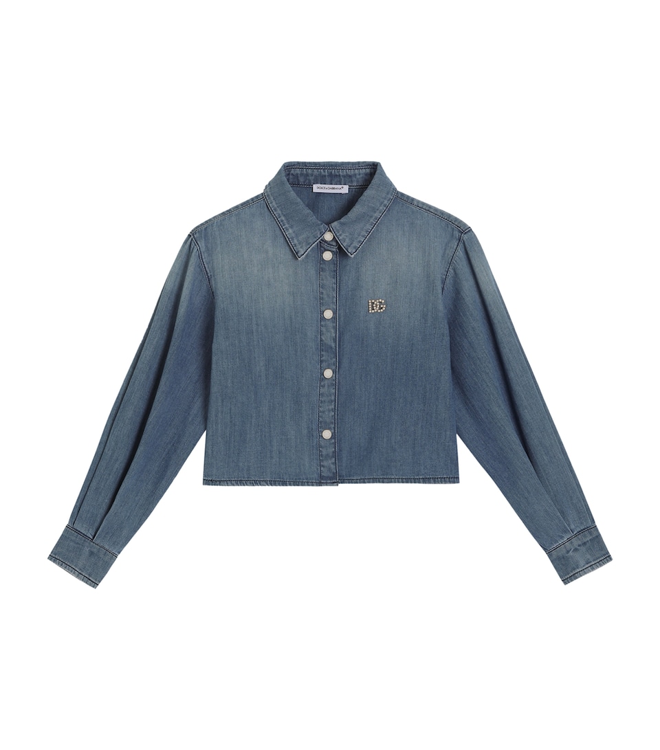 Denim Cropped Shirt (8-12+ Years)