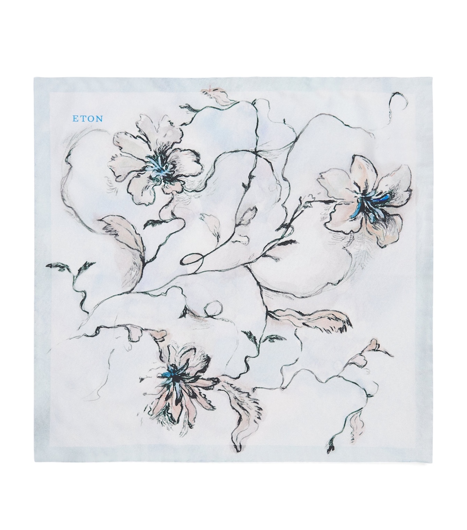 Silk Floral Pocket Square