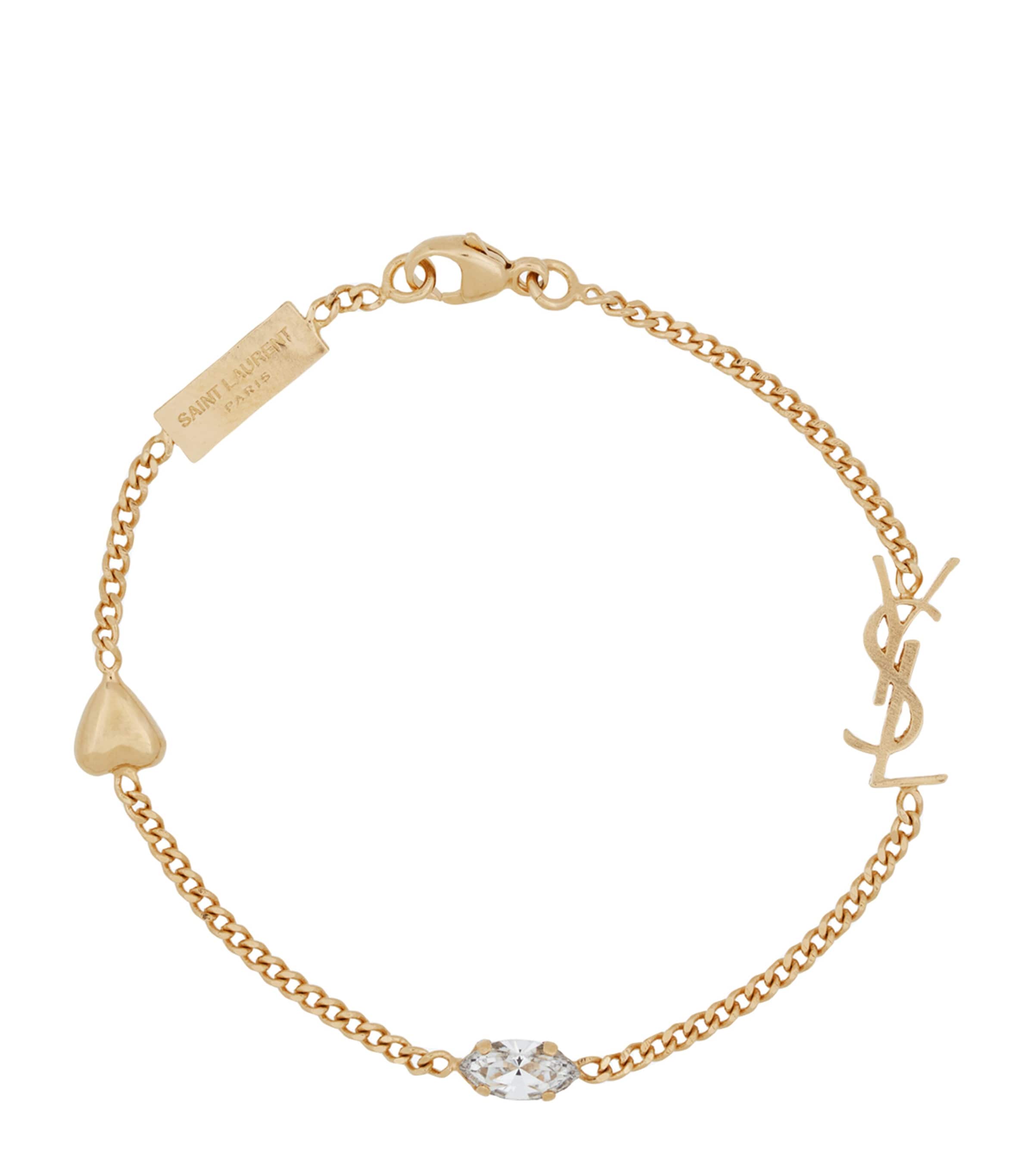 Saint Laurent Logo Charm Bracelet
