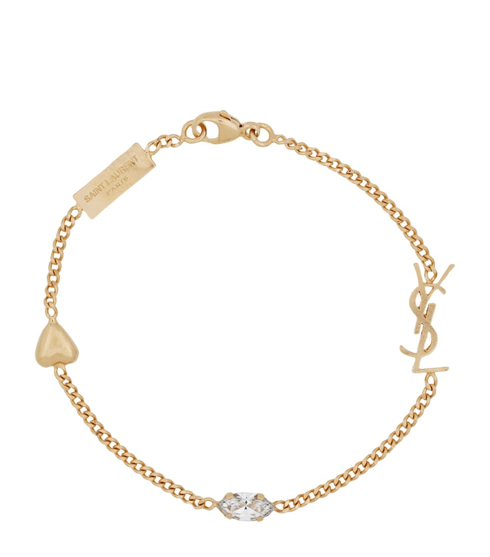 Saint Laurent Logo Charm Bracelet