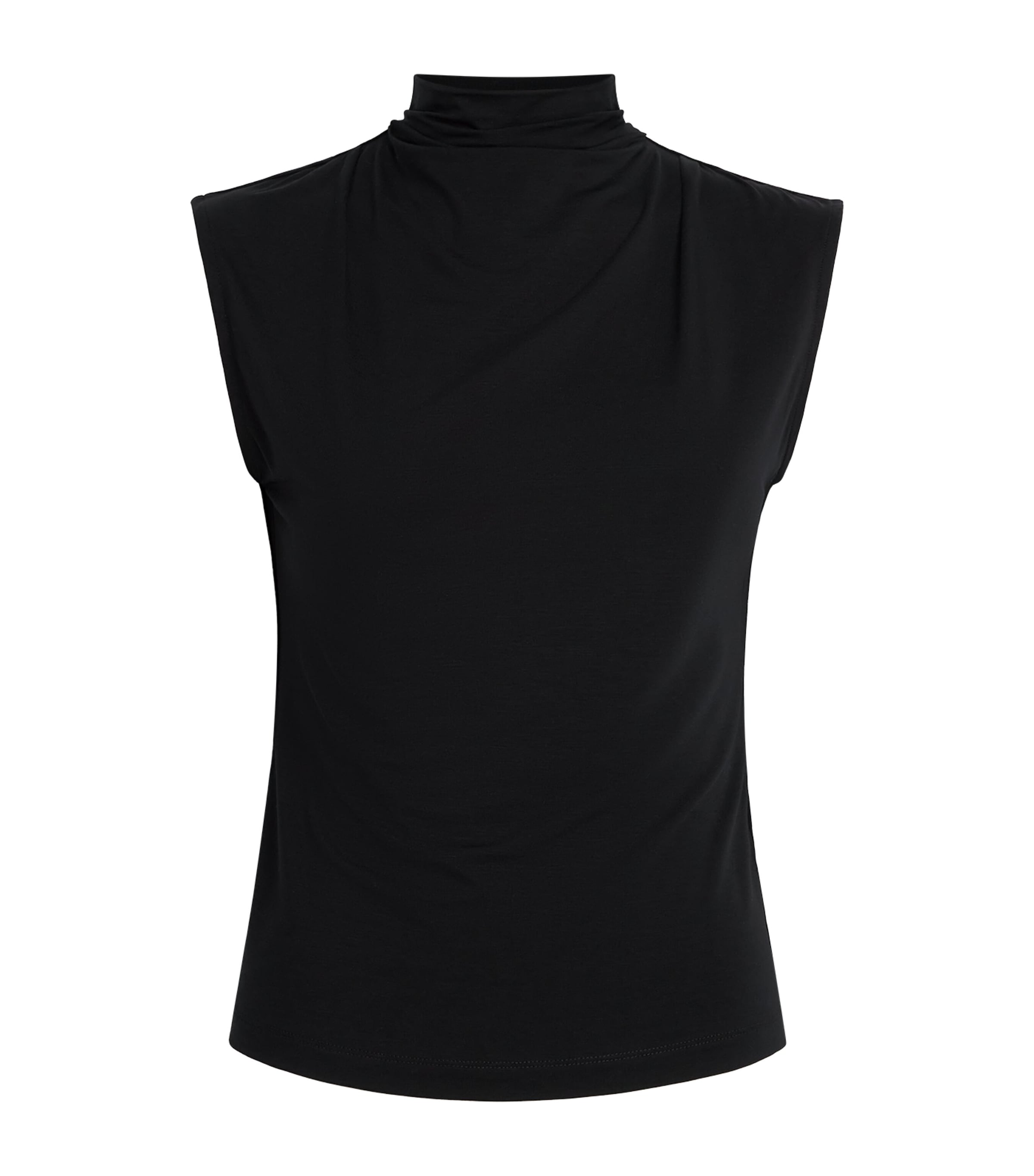 ME+EM Womens Sleeveless Draped Top Black