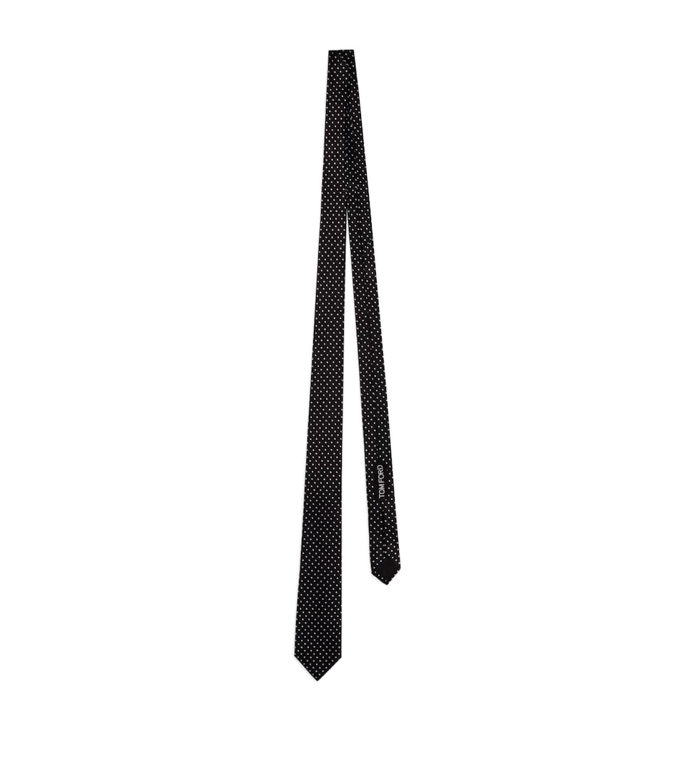TOM FORD Mulberry Silk Jacquard Tie Naa