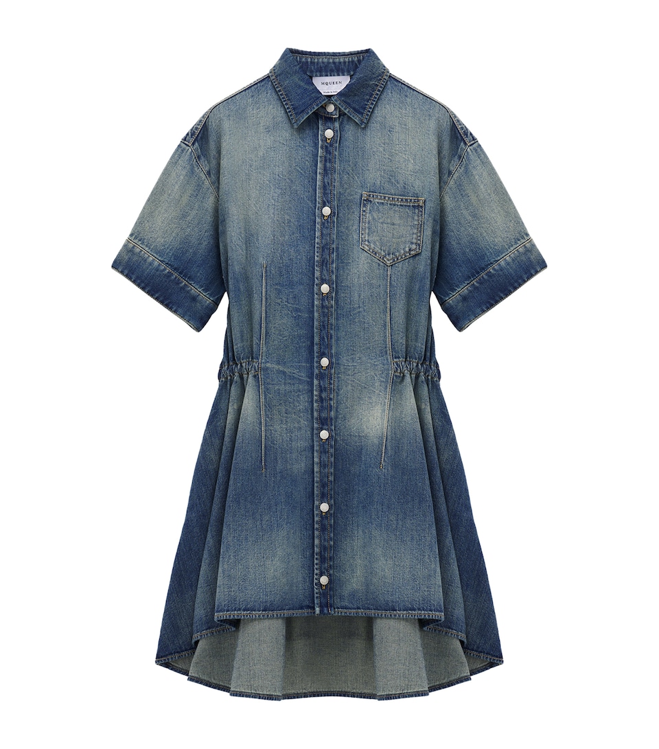 Denim Mini Shirt Dress
