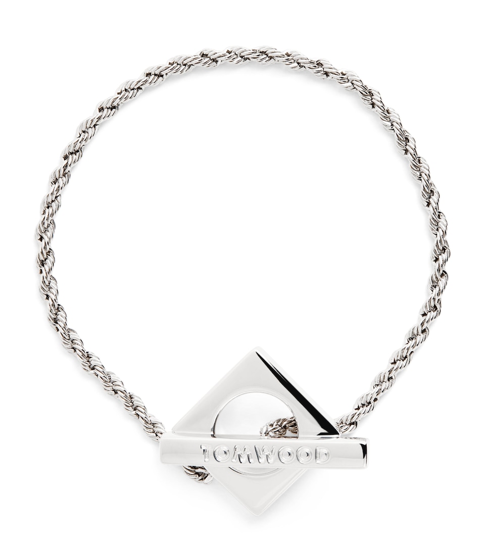 Tom Wood Sterling Silver Square Rope Bracelet
