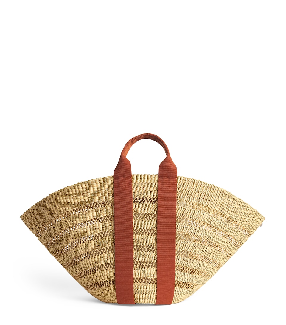 Muun Maxi Straw Sophie Tote Bag Nturalxrst X Ecructn
