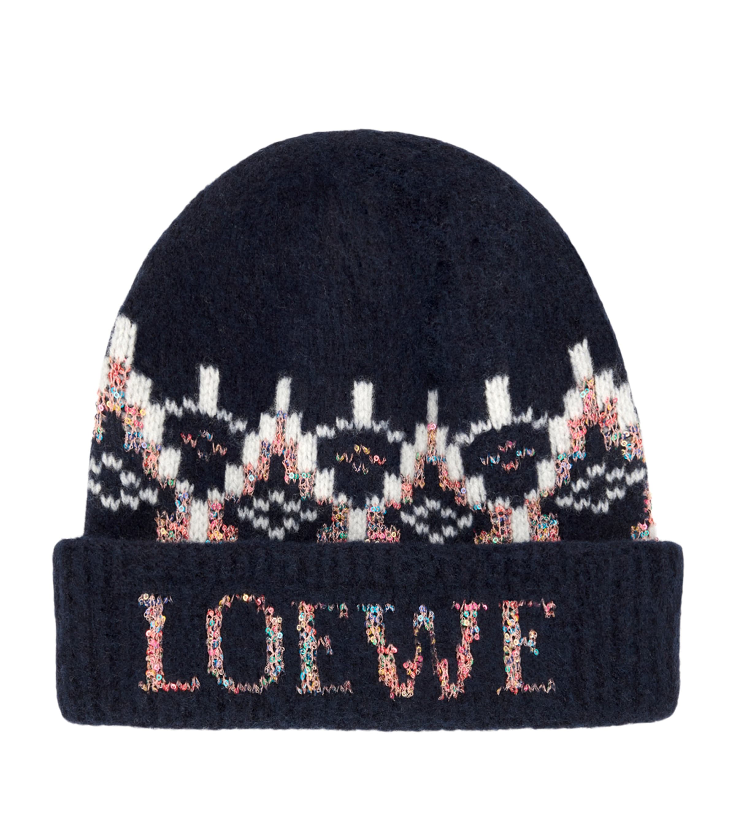 Wool-Blend Fair Isle Beanie