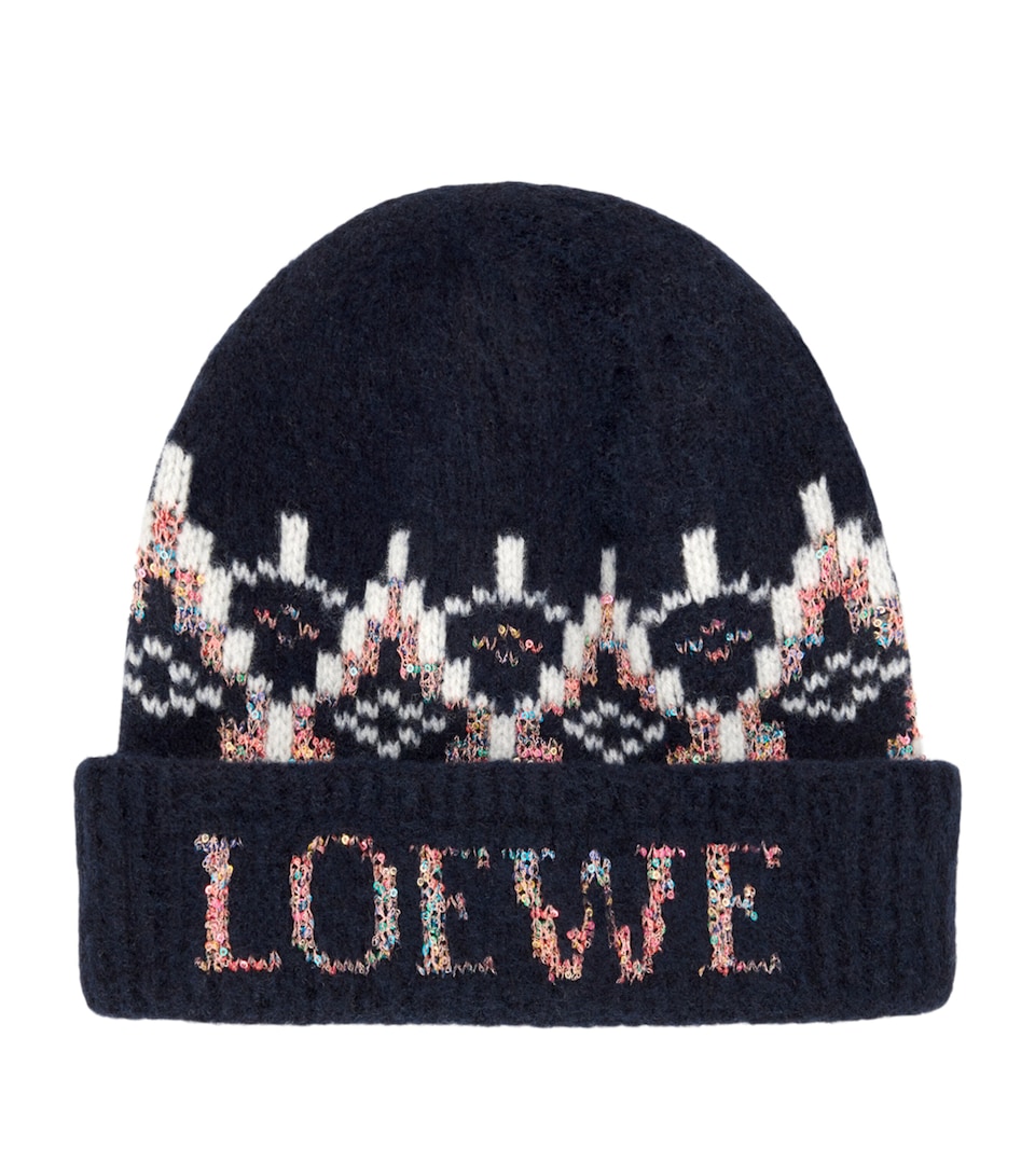 Wool-Blend Fair Isle Beanie