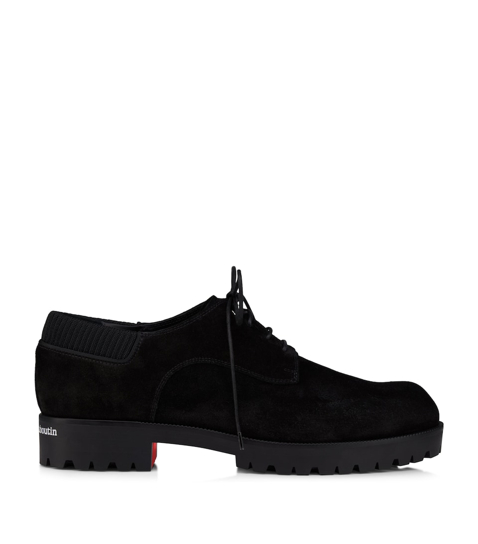 Christian Louboutin Cavafield Suede Derby Shoes