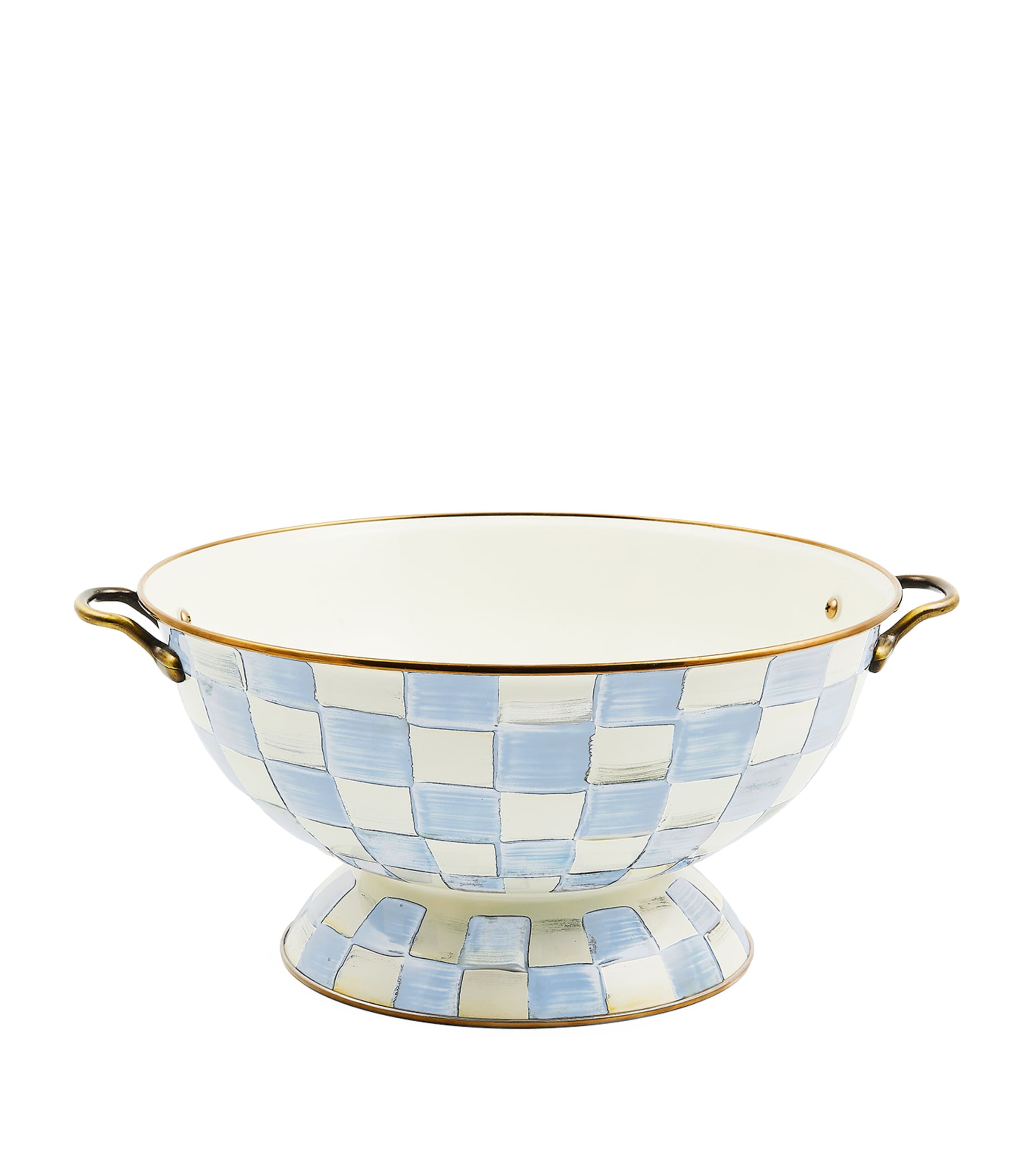 MacKenzie-Childs Sky Check Everything Bowl (33cm) Blue