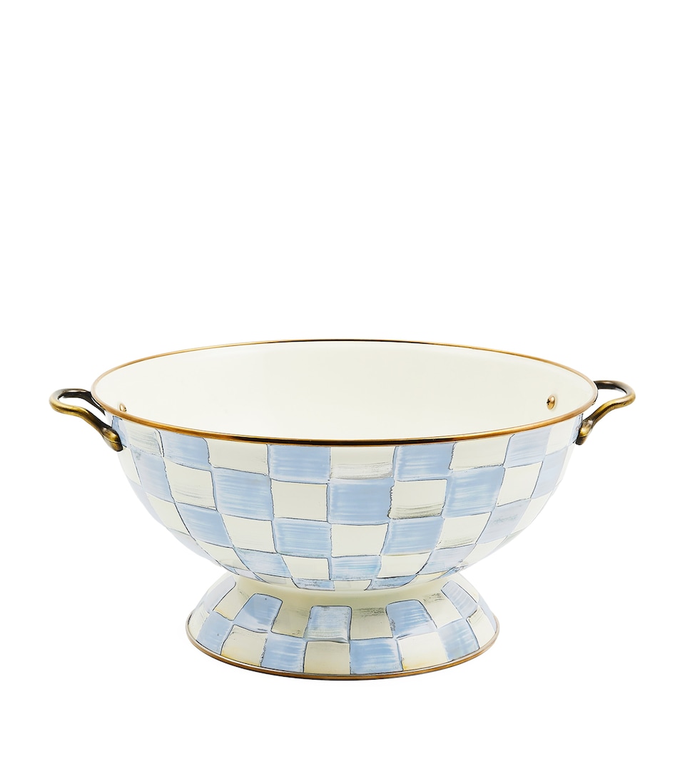 MacKenzie-Childs Sky Check Everything Bowl (33cm) Blue