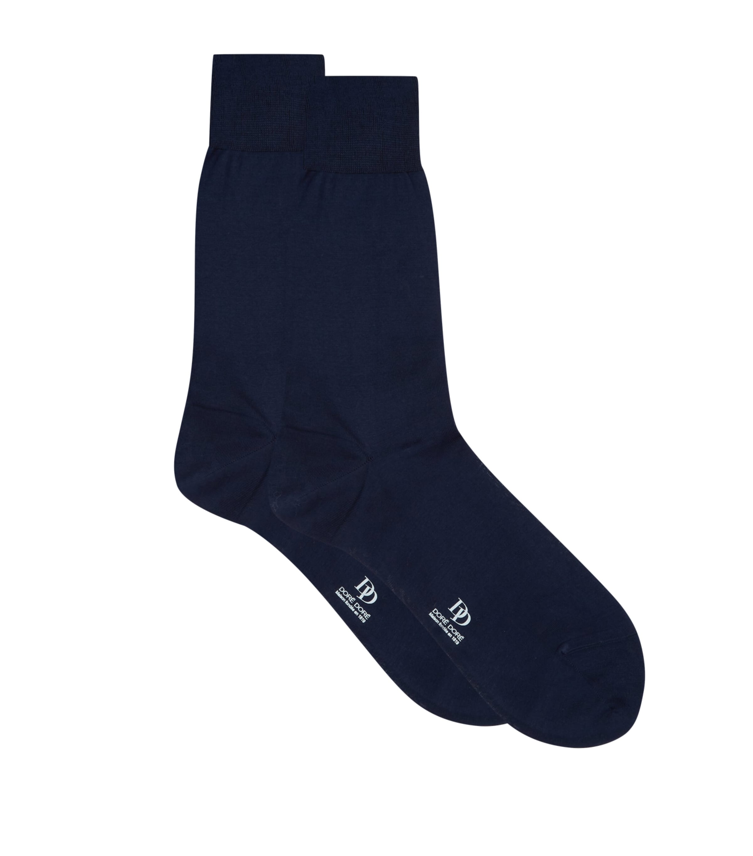 Doré Doré Mens Cotton Socks Blue