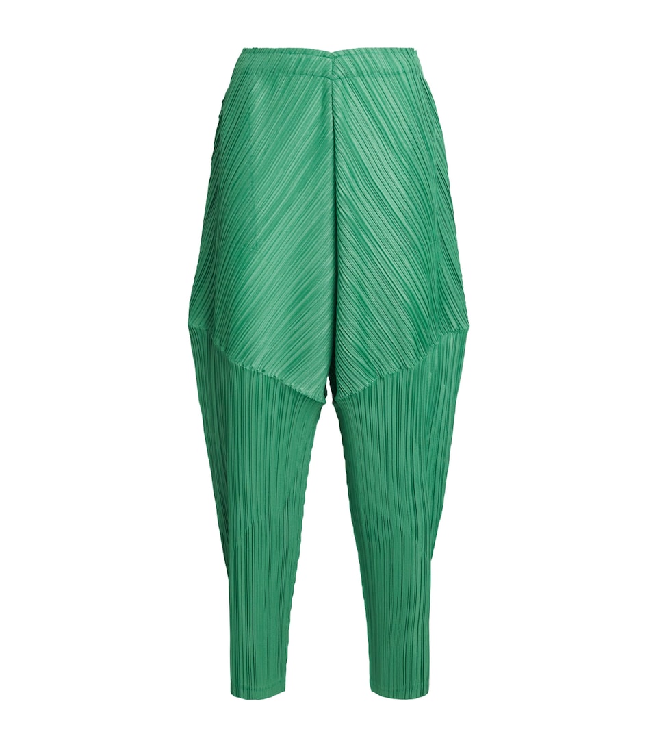 Pleats Please Issey Miyake Womens Thicker Bottoms 2 Trousers Grass Green