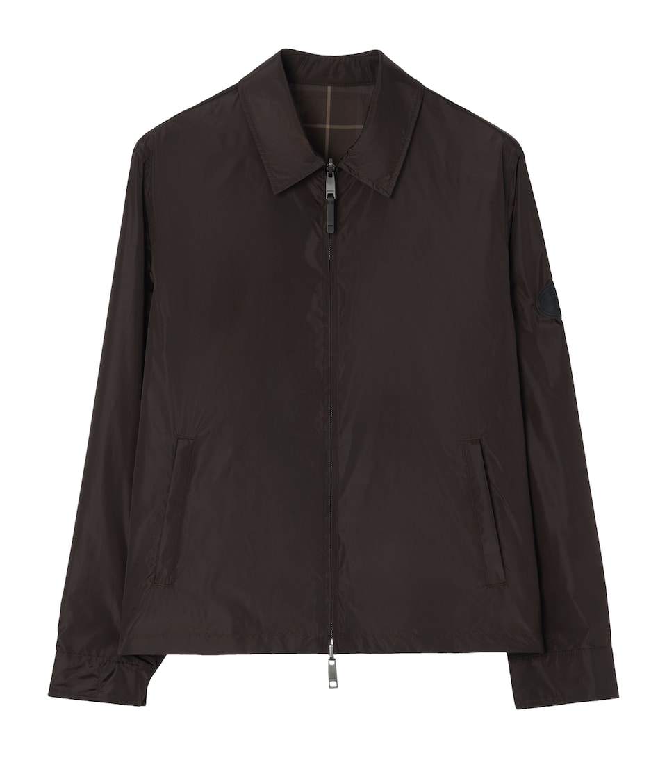 Burberry Mens Reversible Bloomsbury Harrington Jacket Peat Brown