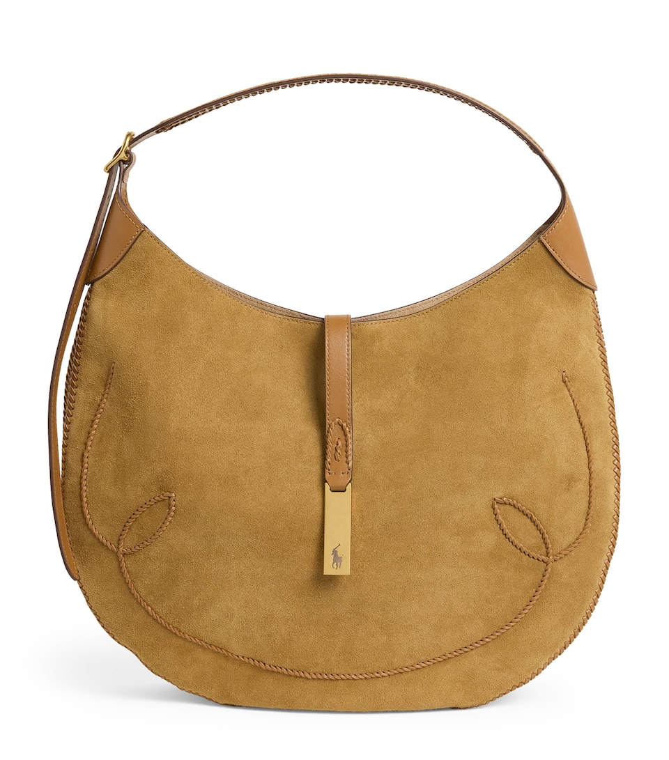 Medium Suede ID Shoulder Bag