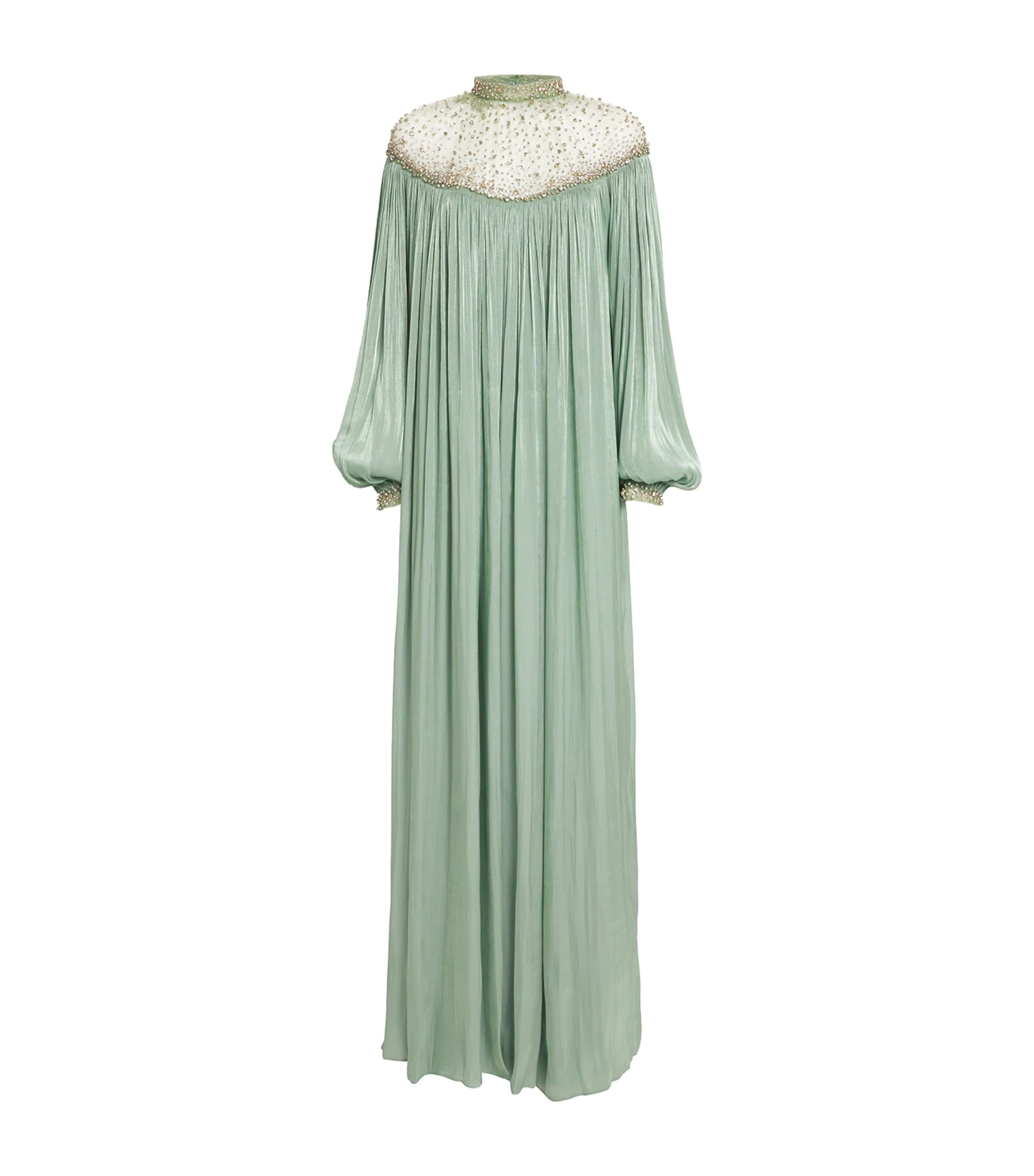 【Costarellos】シルク maxiドレス Lissie Silk Velvet Gown in Deep Blue | Official Costarellos