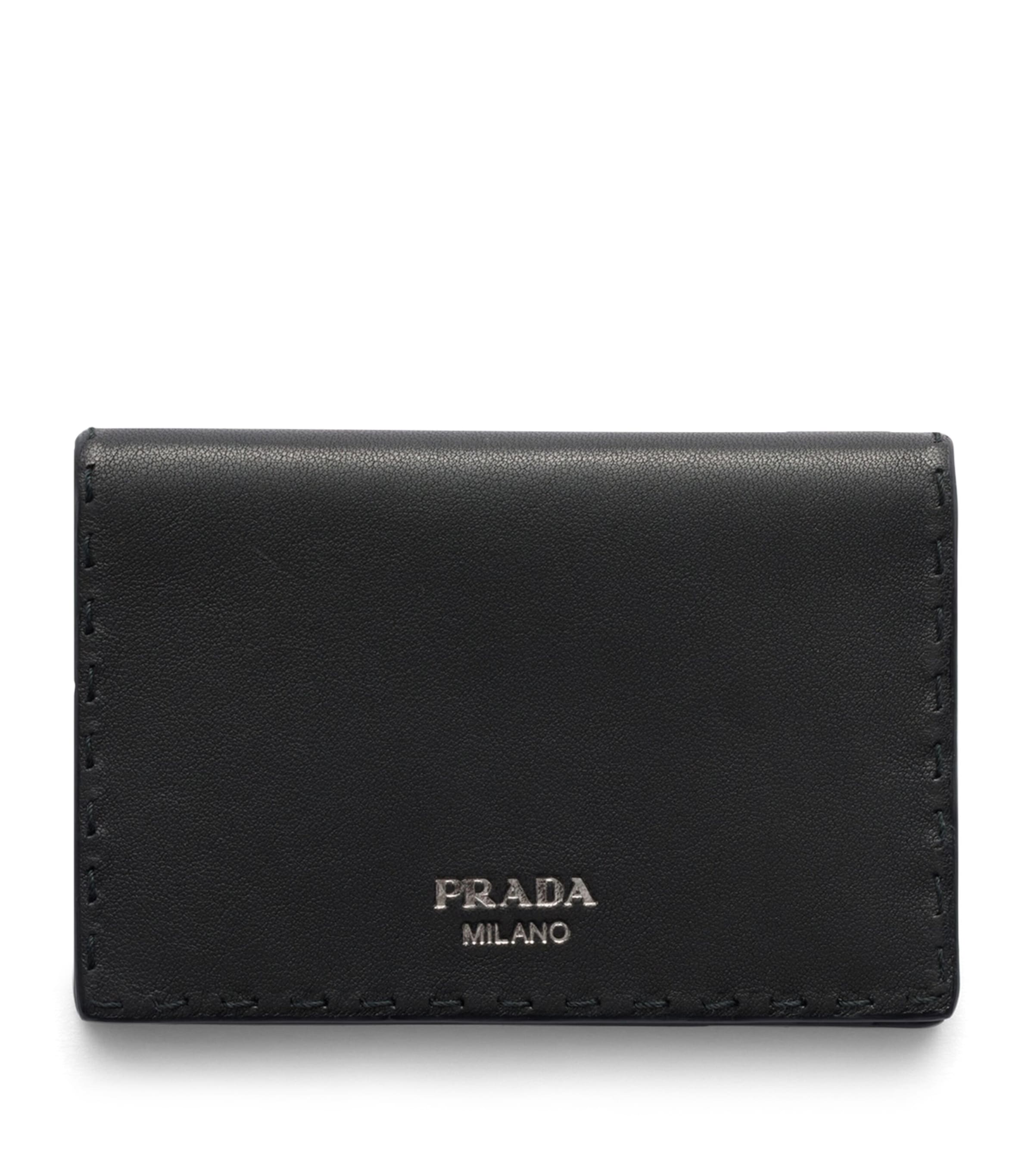 Prada Lambskin Bifold Wallet Black