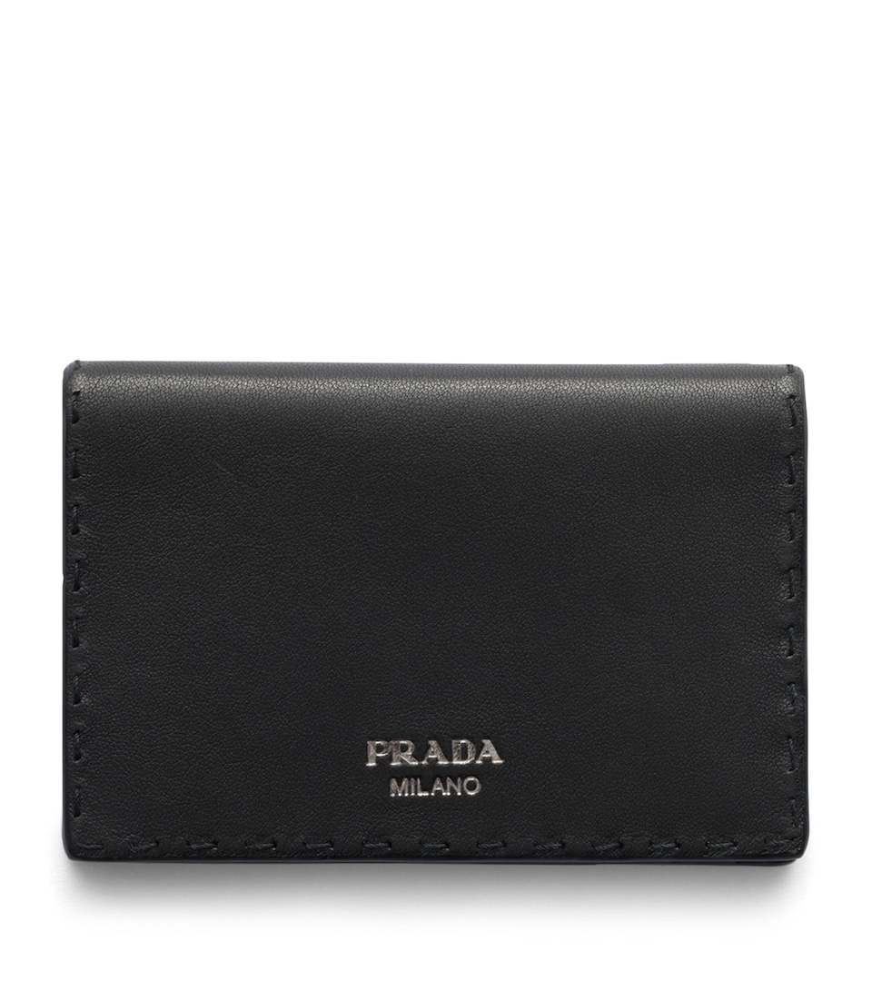 Prada Lambskin Bifold Wallet Black