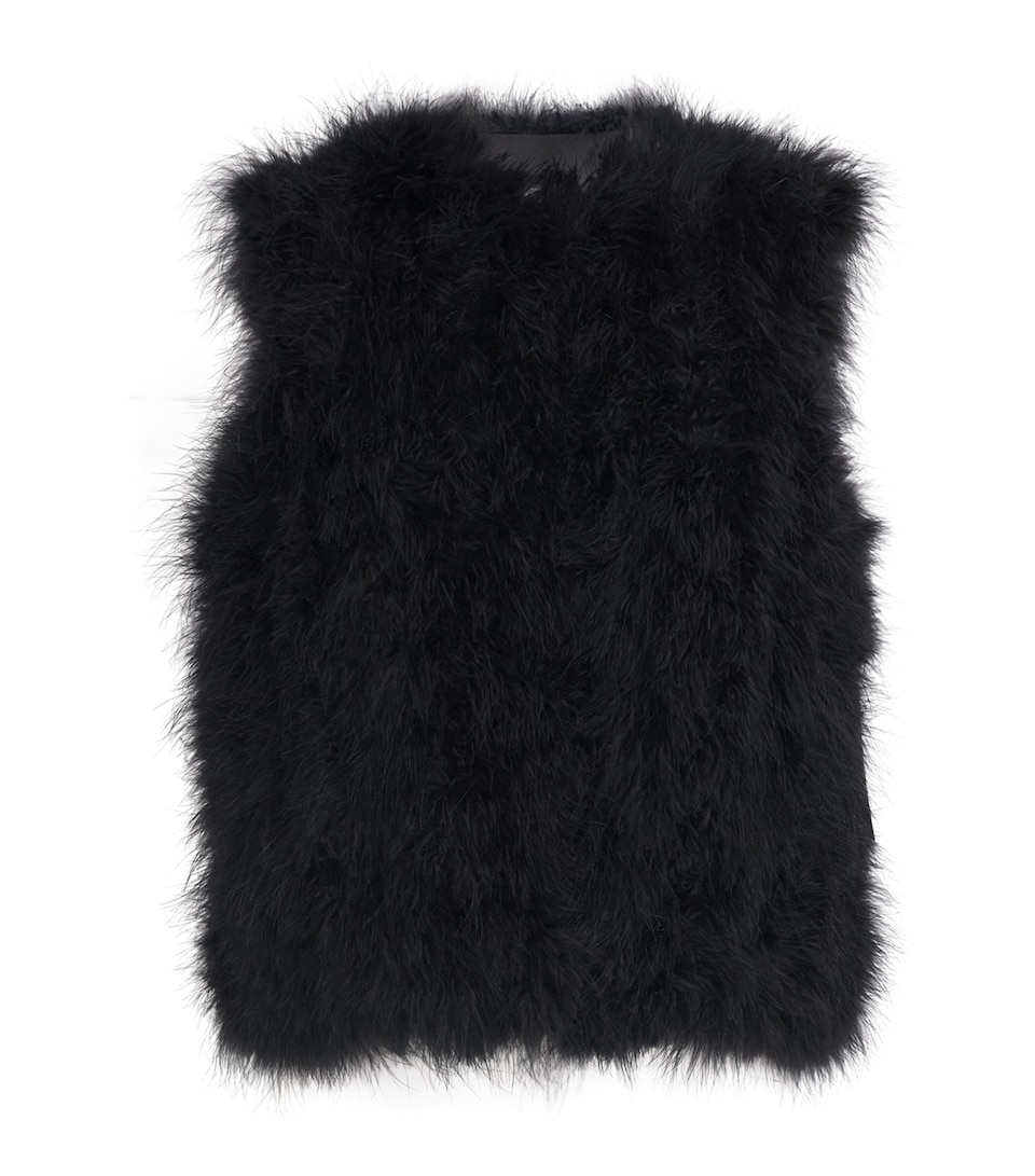 Yves Salomon Womens Feather Gilet