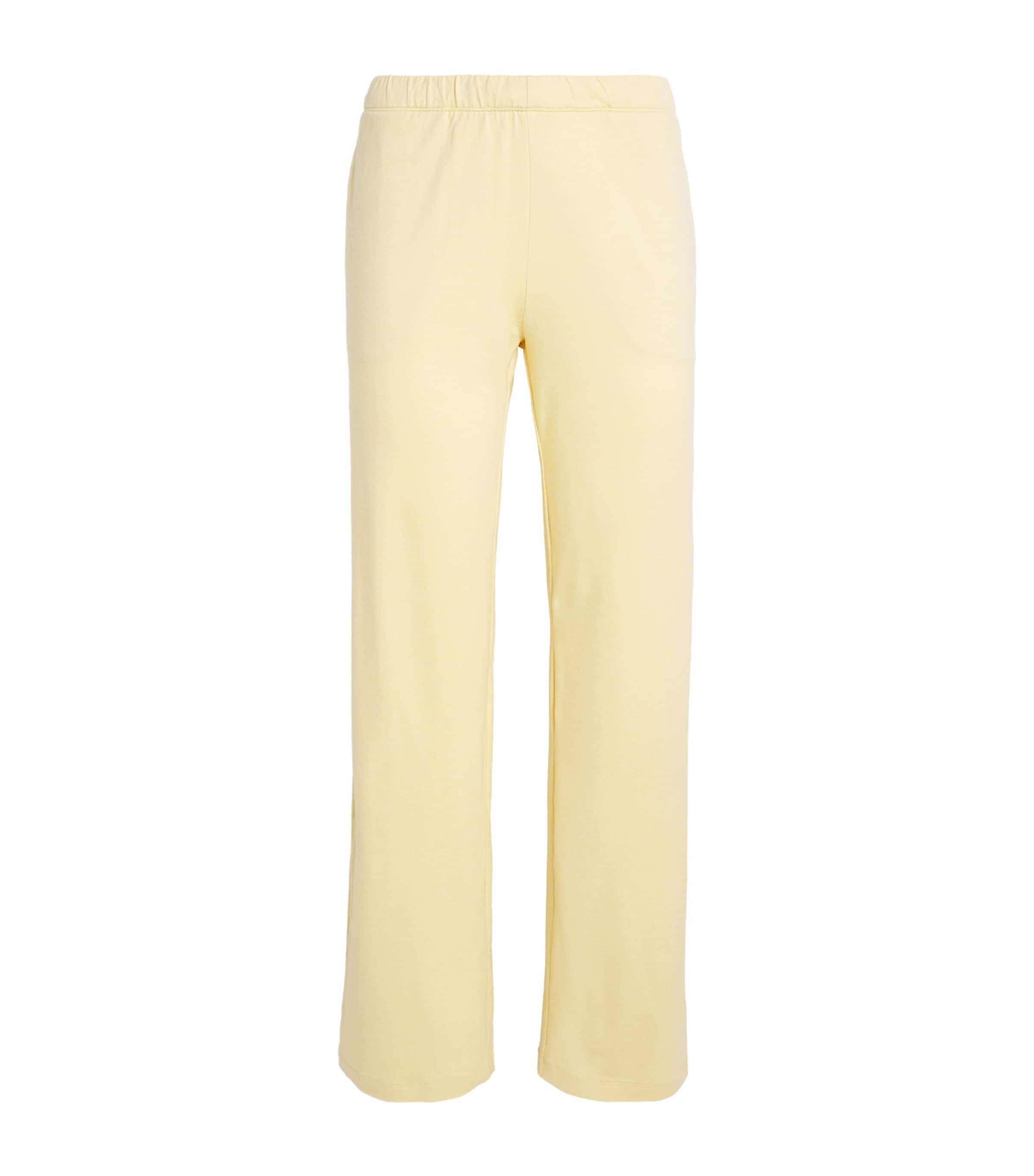 VUORI Womens Halo Modern Straight Sweatpants Lemon Snap Heather