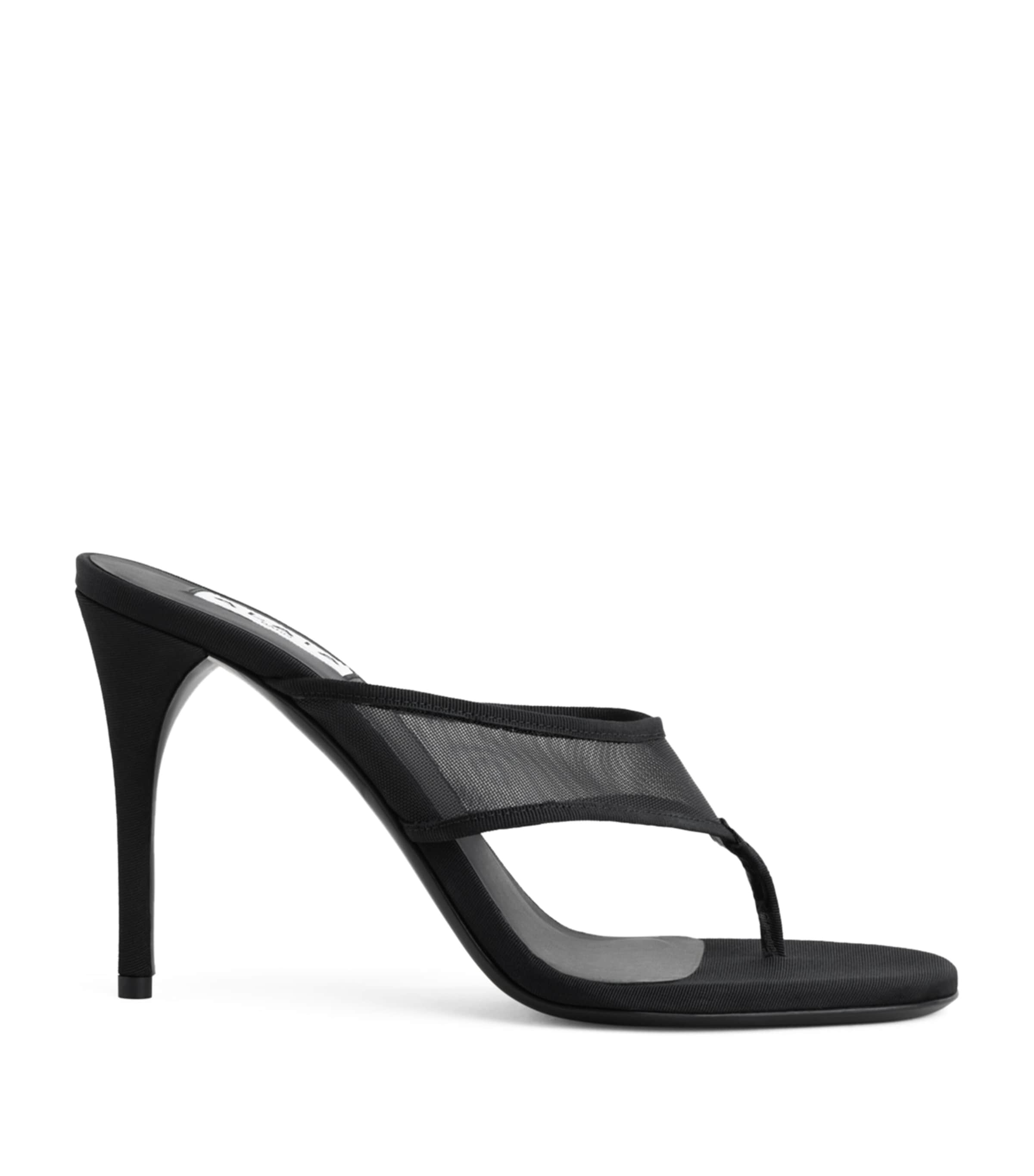 Alaïa Mesh Thong Mules 90 Black