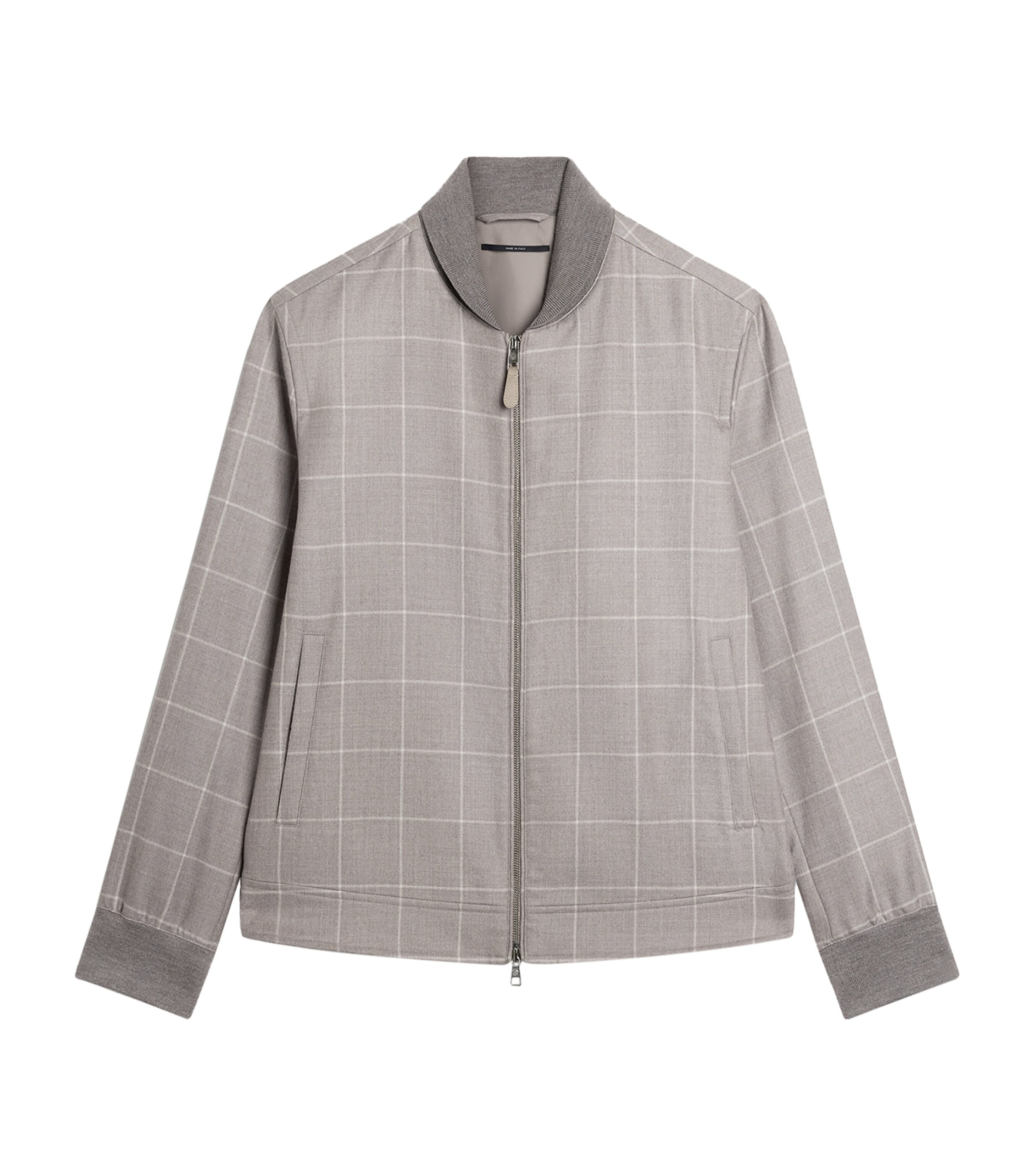 Cashmere Check Print Jacket