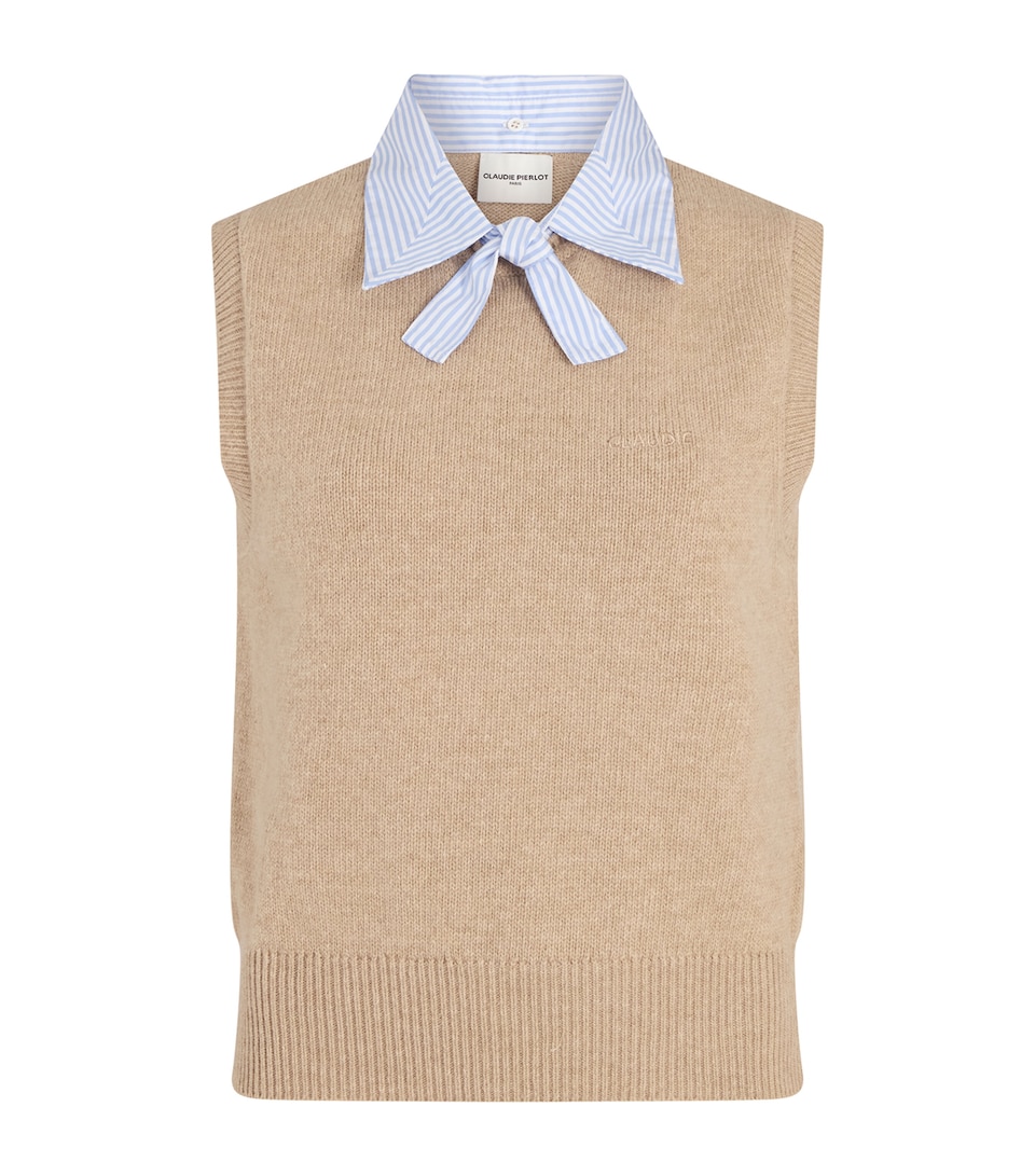 Wool-Blend Sleeveless Sweater