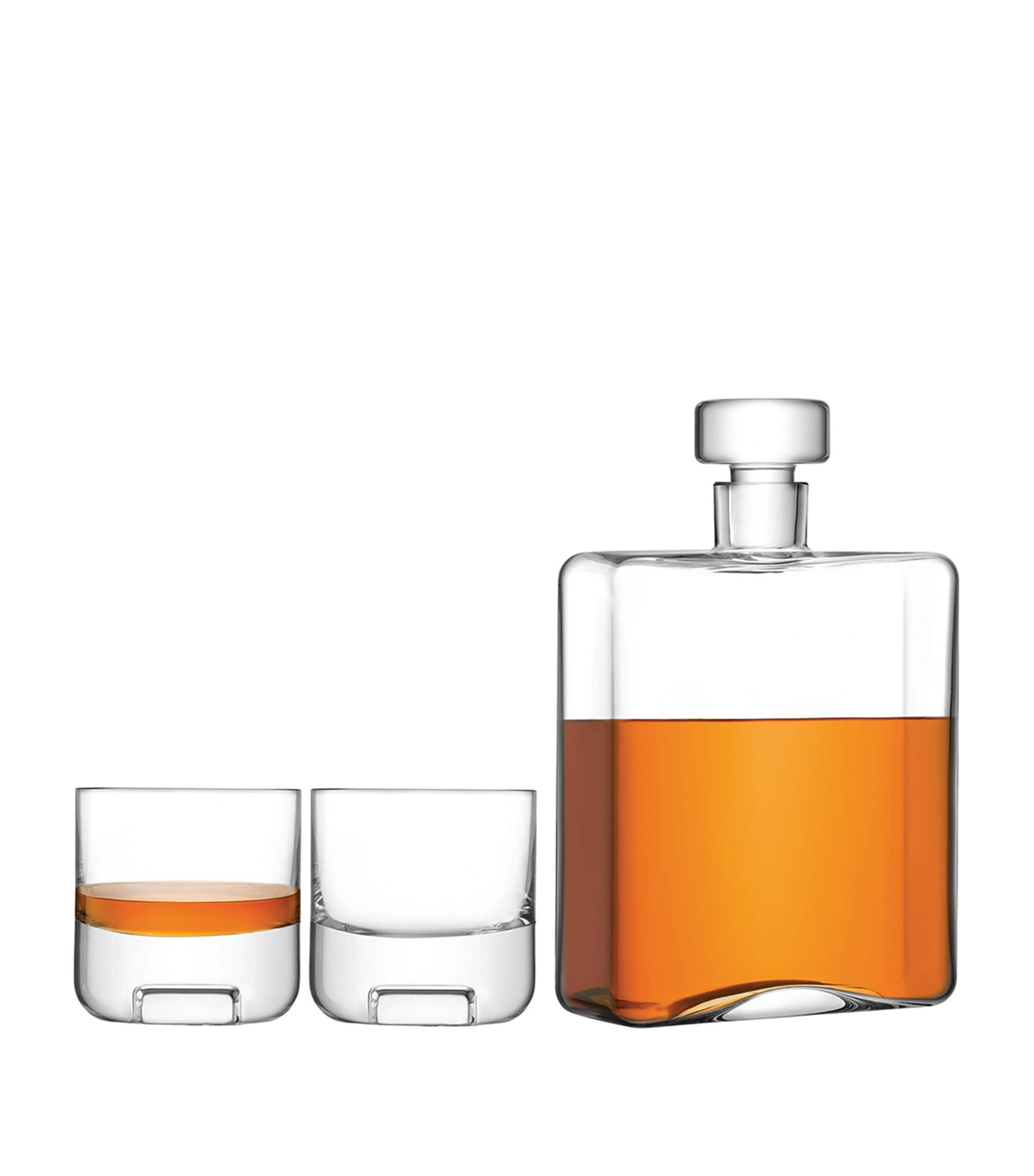Cask Whisky Glasses and Decanter Set