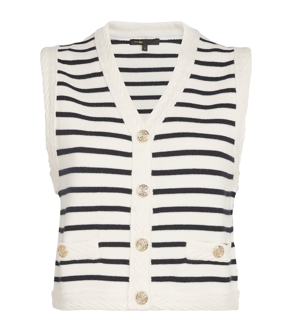 Striped Knit Vest
