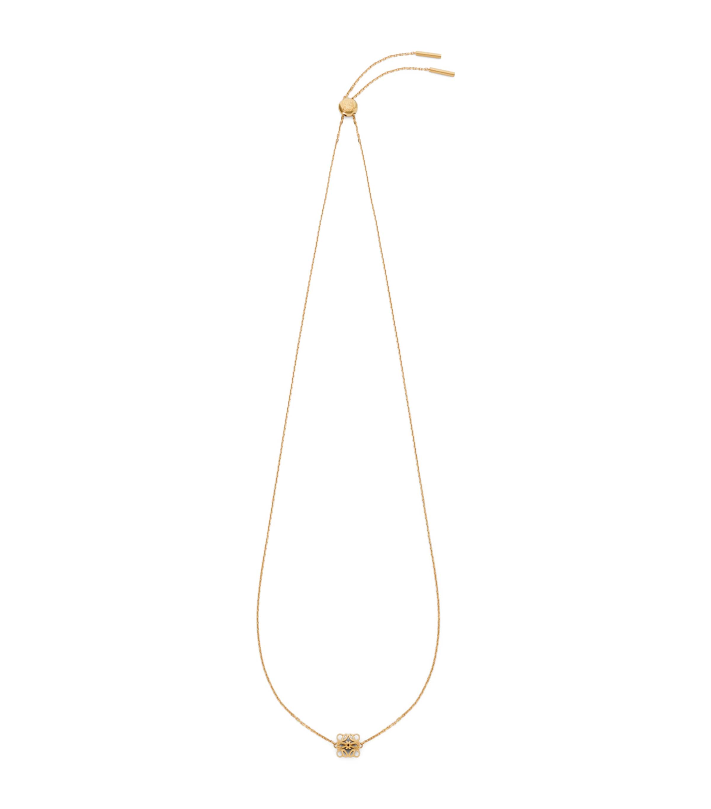LOEWE Bombé Anagram Necklace Gold