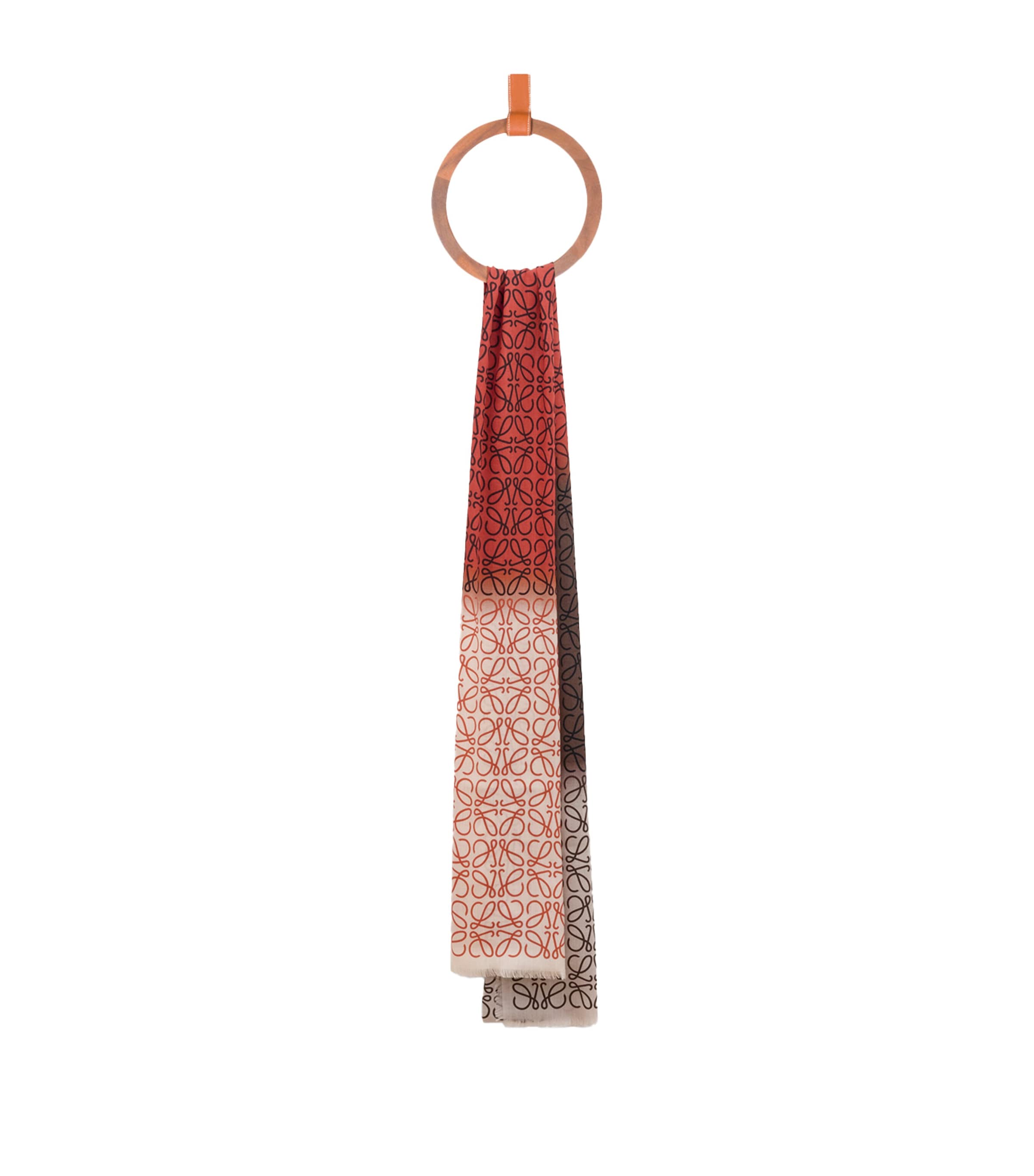 LOEWE Wool-Silk-Cashmere Anagram Scarf