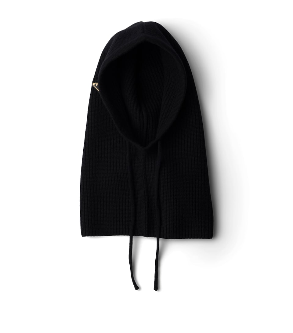 Wool-Cashmere Drawstring Balaclava
