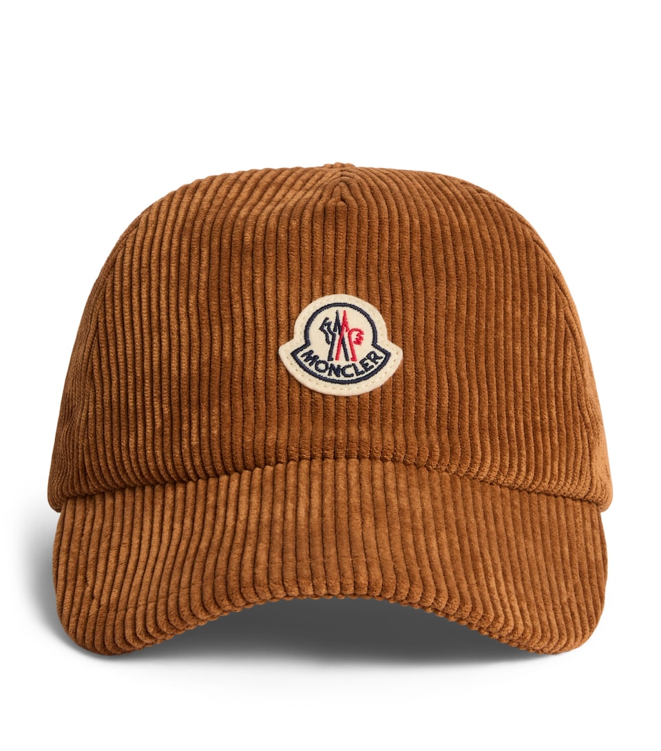Moncler Corduroy Logo Baseball Cap