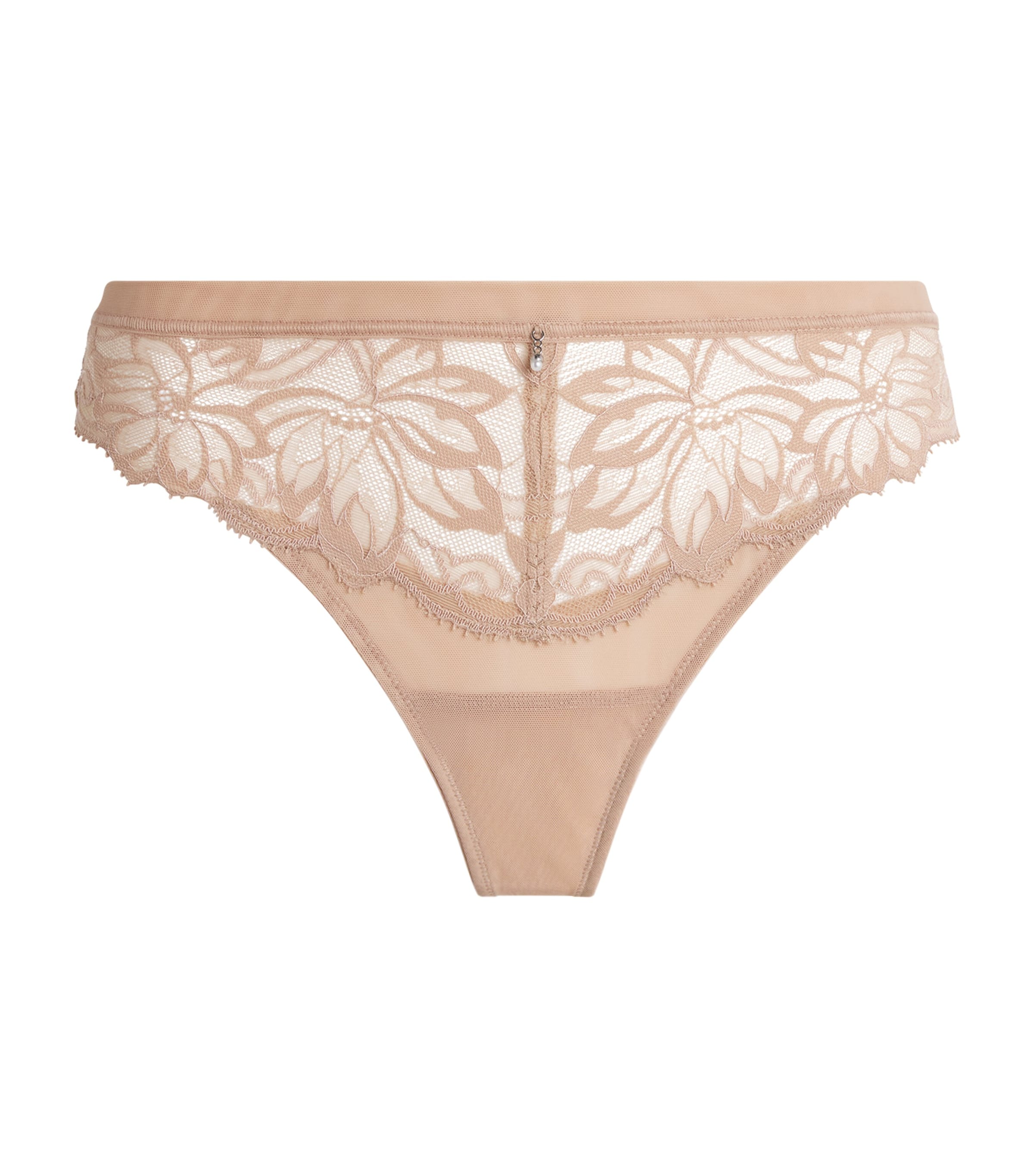 Wacoal Womens Lace-Trim Abéllia Tanga Roebuck