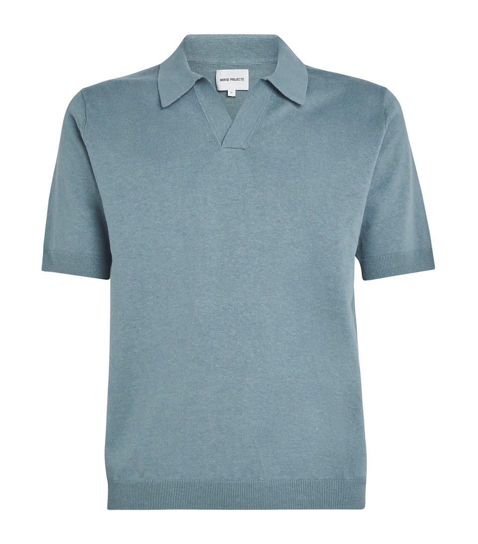 Linen-Cotton Polo Shirt
