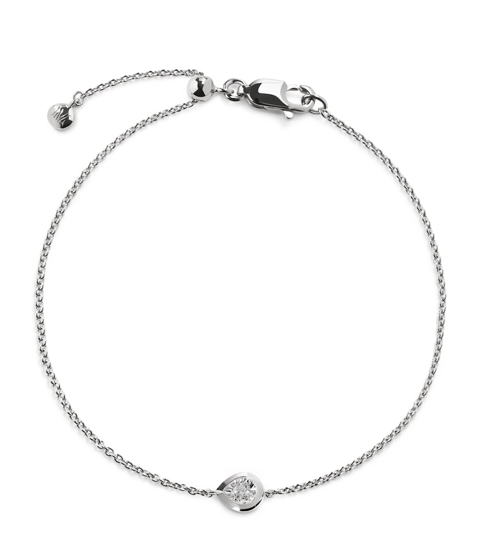 Sterling Silver and Diamond Bracelet