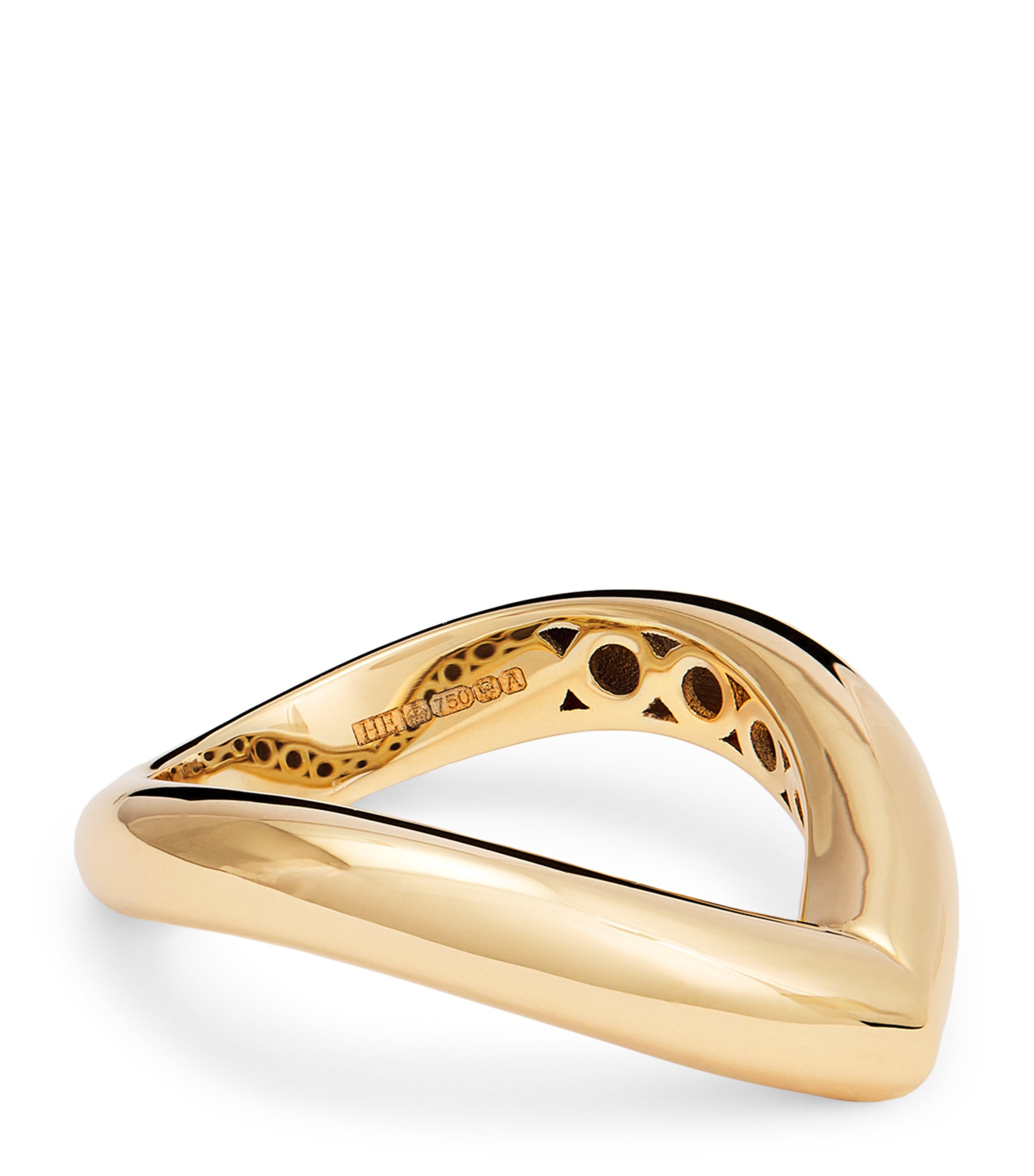 Yellow Gold Drop Link Ring