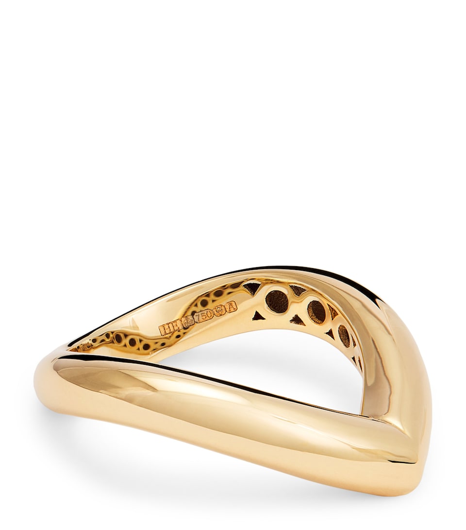 Yellow Gold Drop Link Ring