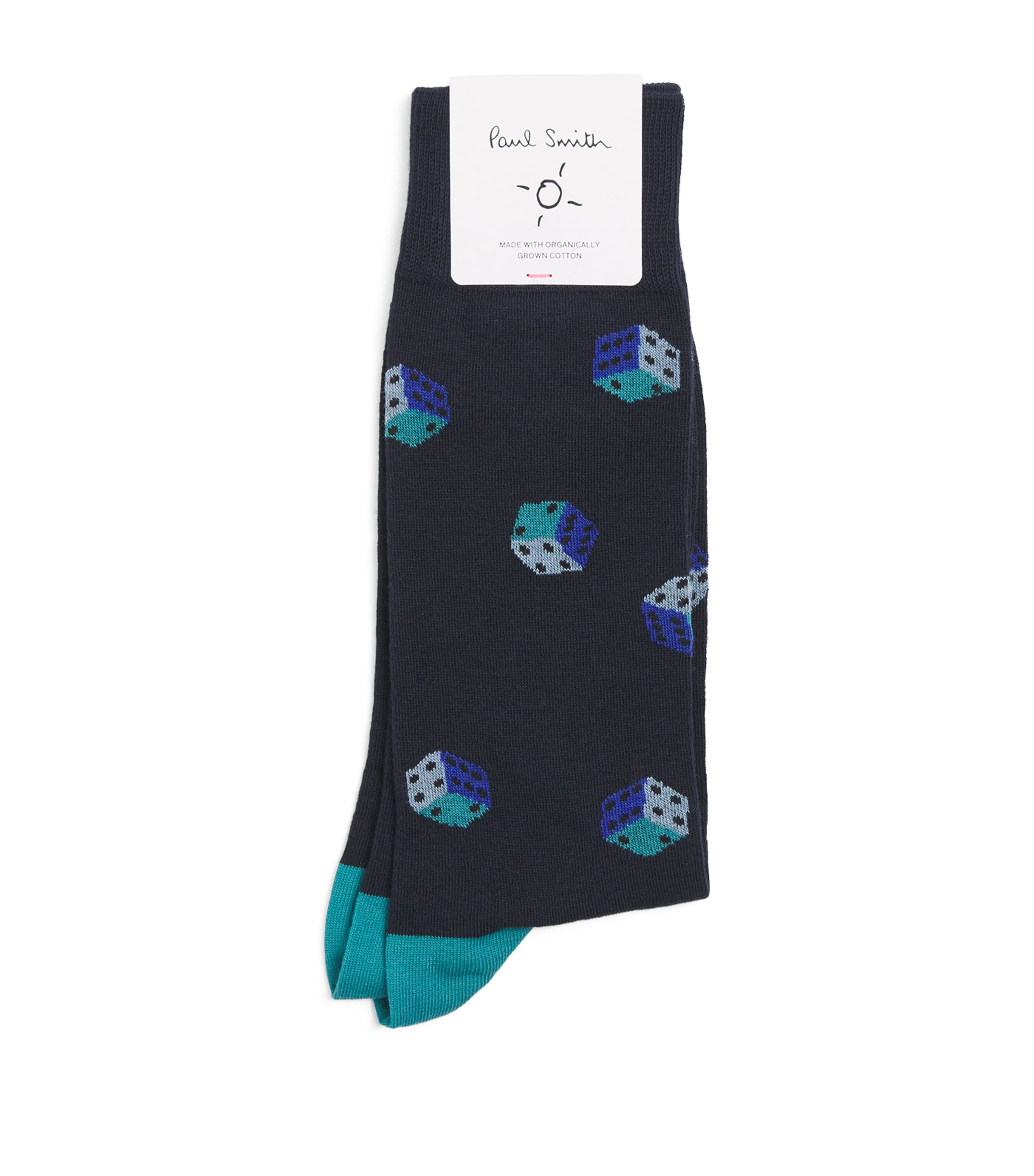 Cotton-Blend Dice Socks