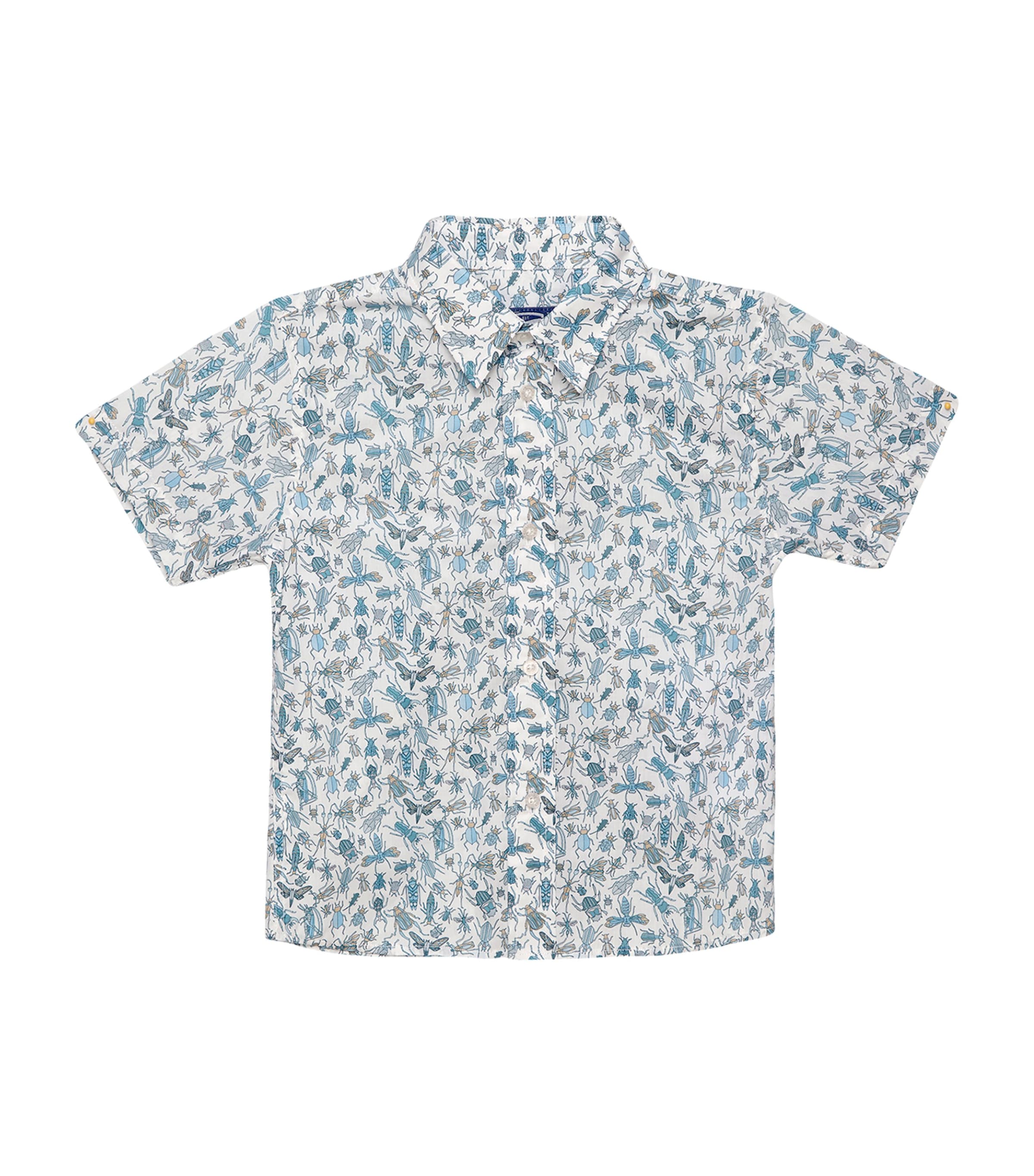 Trotters Liberty Print Bugs Shirt (2-5 Years) Blue Bugs
