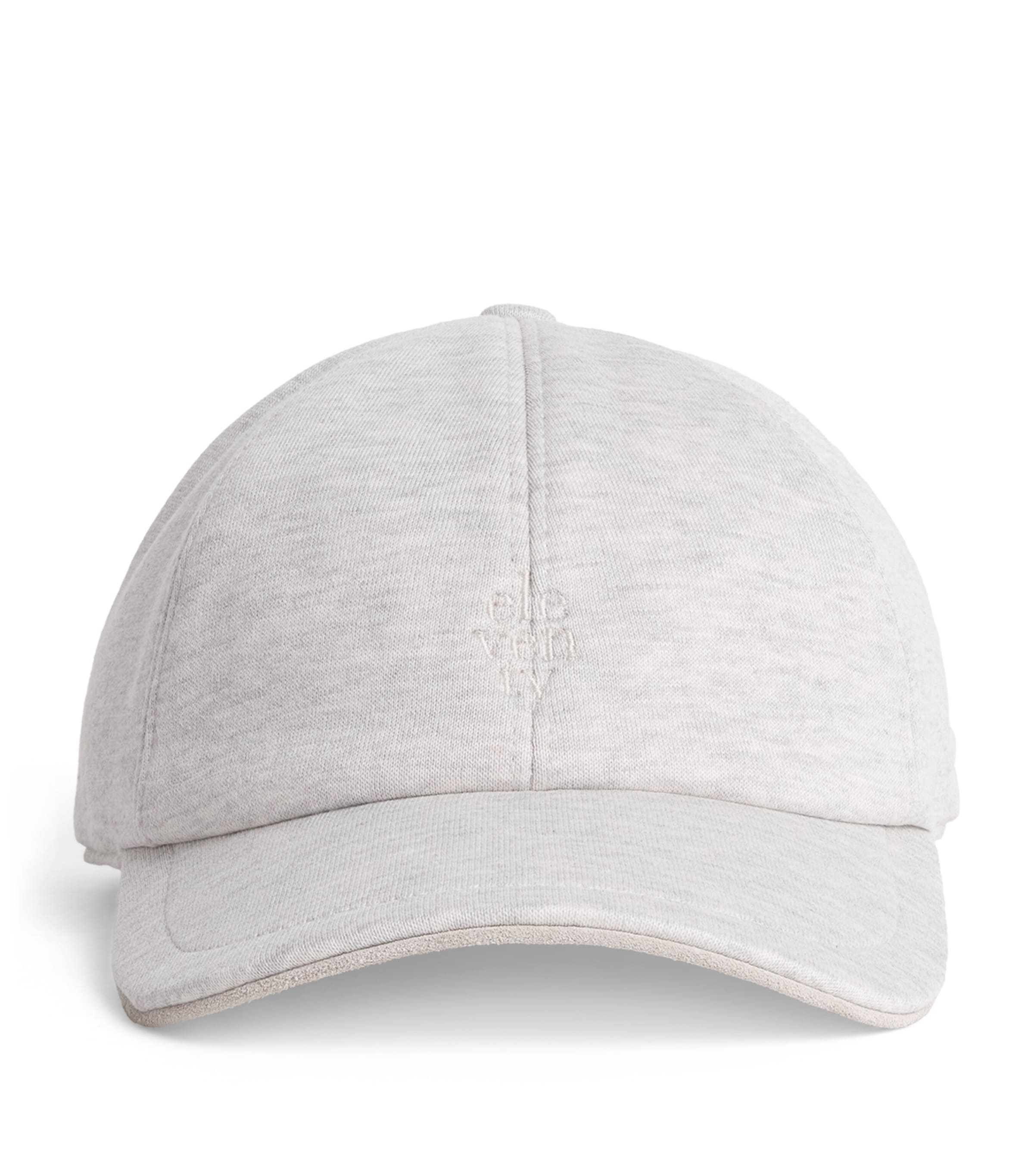 Eleventy Logo Baseball Cap Grigio Chiaro E Sabb