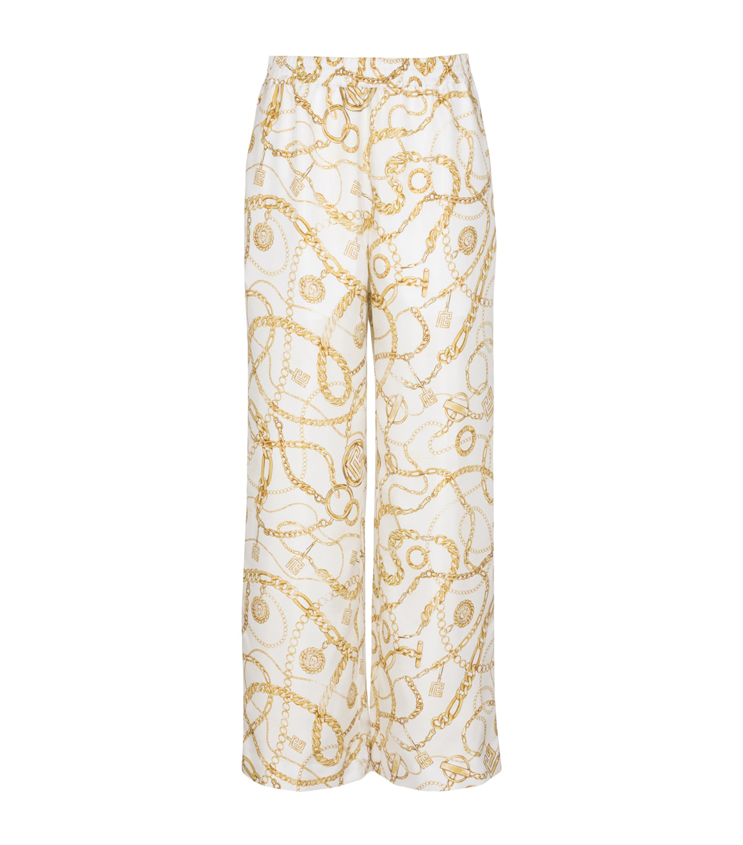 Silk Print Trousers