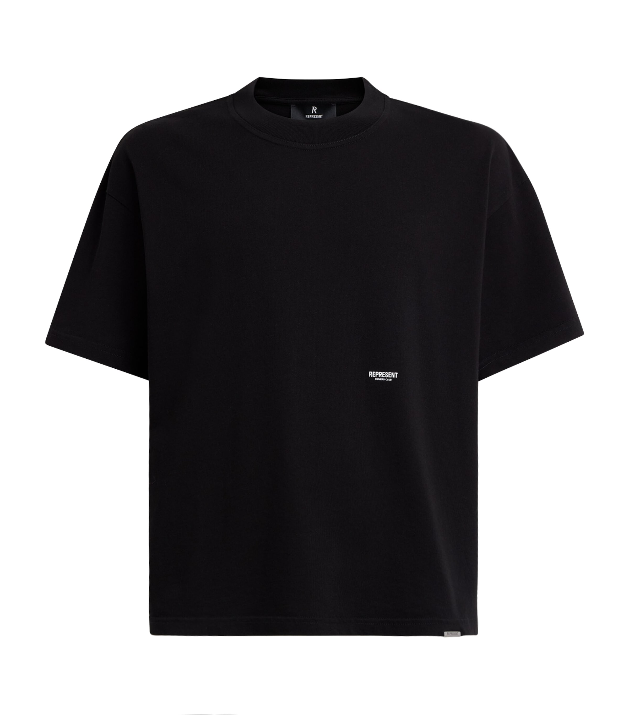 Represent Mens Cotton Micro Owners Club T-Shirt Jet Black