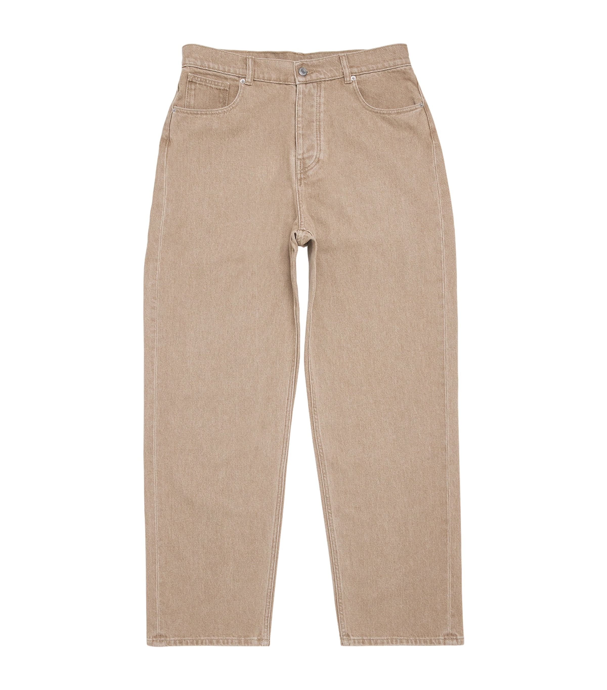 Drôle De Monsieur Mens Straight Jeans Kaki