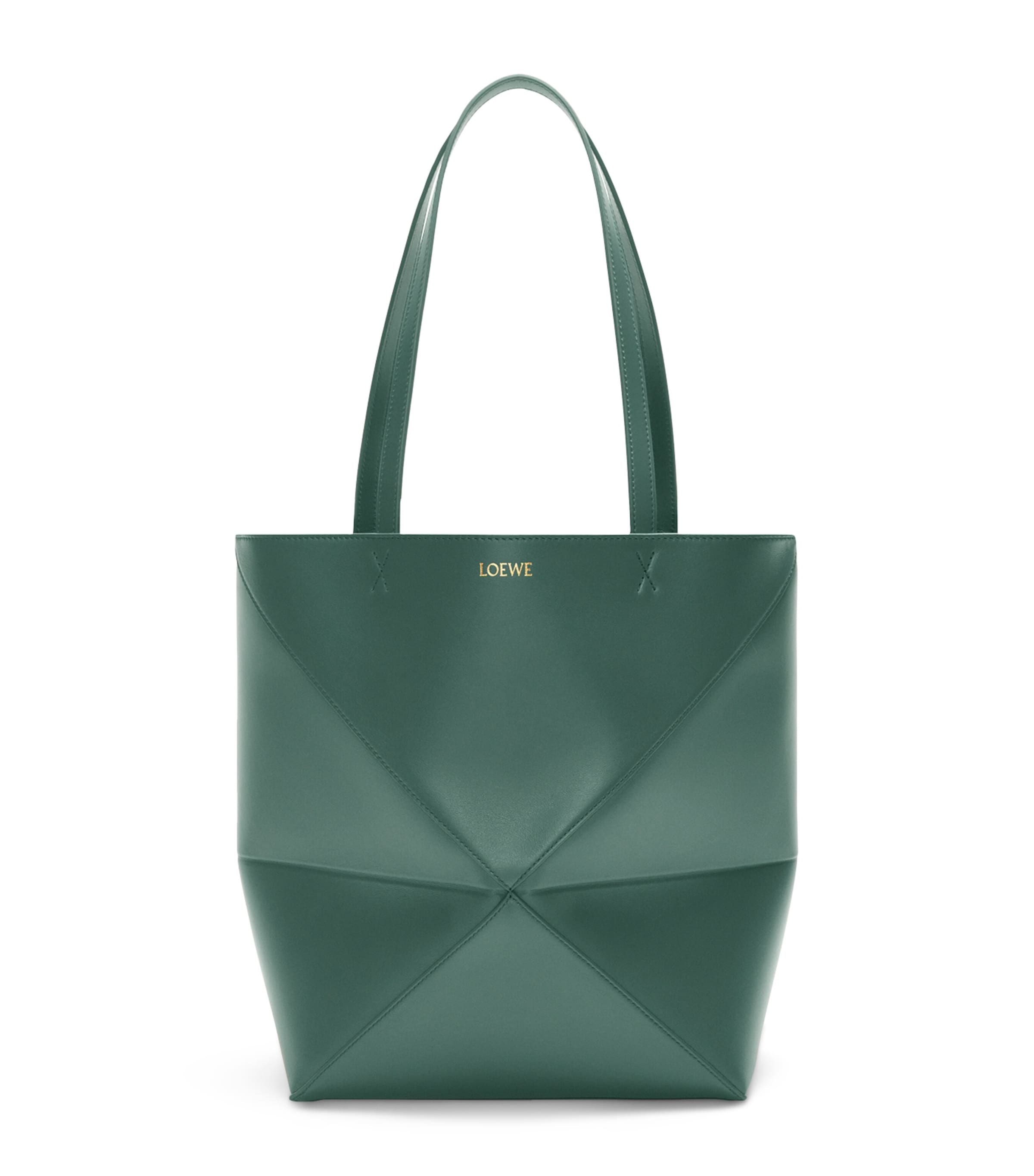 LOEWE Mini Leather Puzzle Fold Tote Bag | Harrods US